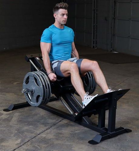Body Solid GCLP100 Compact Leg Press & Calf Press Machine - Home Gym Strength Training Equipment for Legs and Calves - Perfect for Small Spaces and Home Workouts