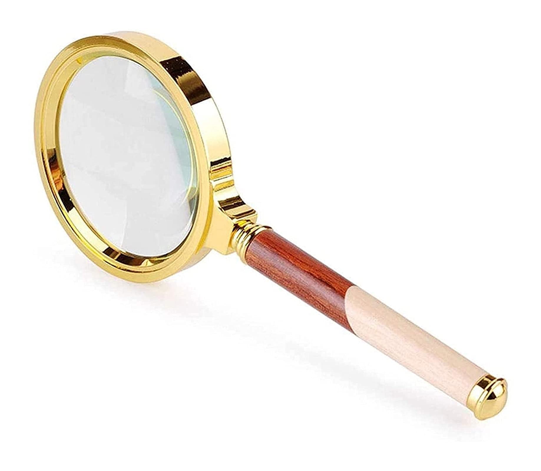 10X Powerful Handheld Magnifying Glass - Large Reading Magnifier with Non-Slip Handle for Seniors, Hobbyists & Jewelry Inspection - Perfect for Reading Small Print, Coin Collecting & Craft Work