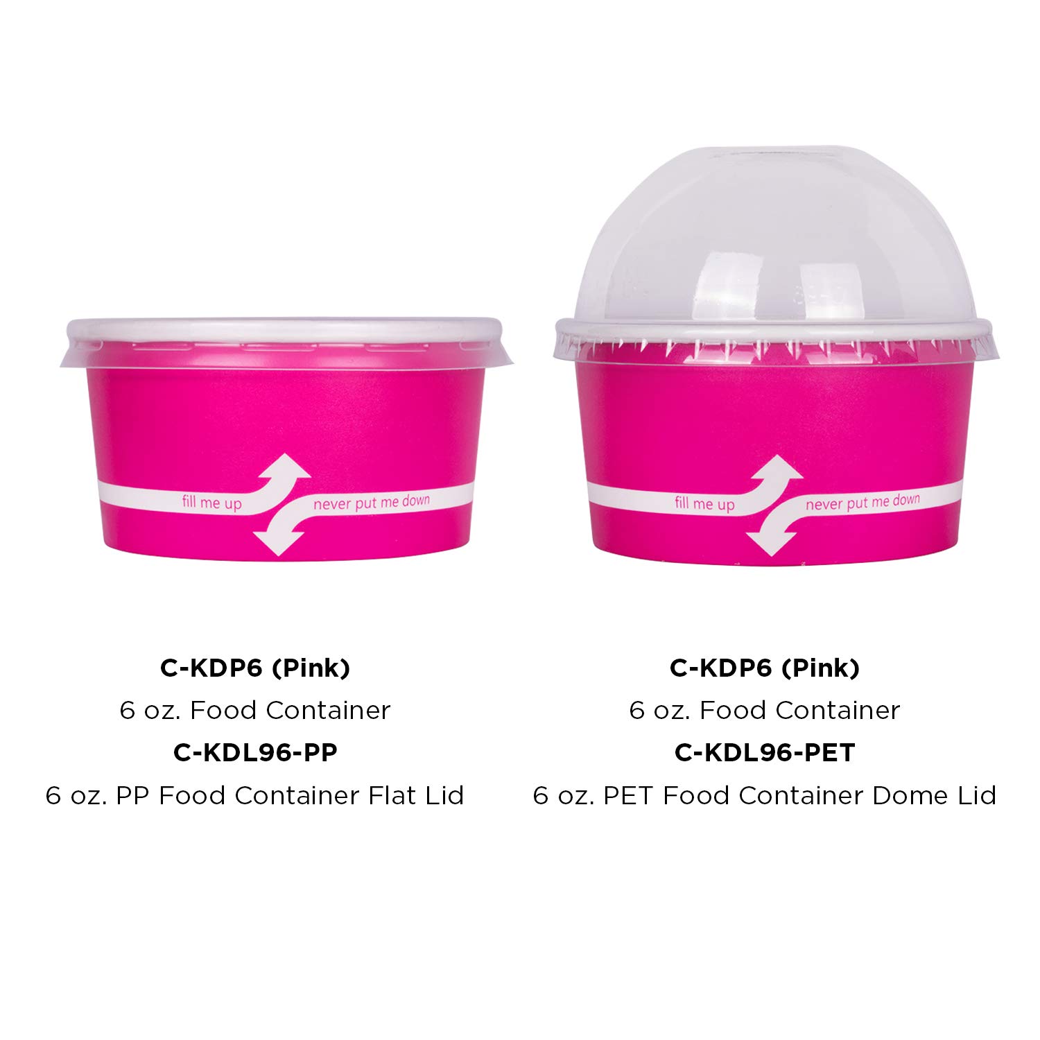 6oz (1000 Count) Pink Paper Ice Cream Cups - Disposable Hot & Cold Food Containers for Ice Cream, Gelato, Yogurt, Snacks - Perfect for Parties, Dessert Shops, Catering & Home Use