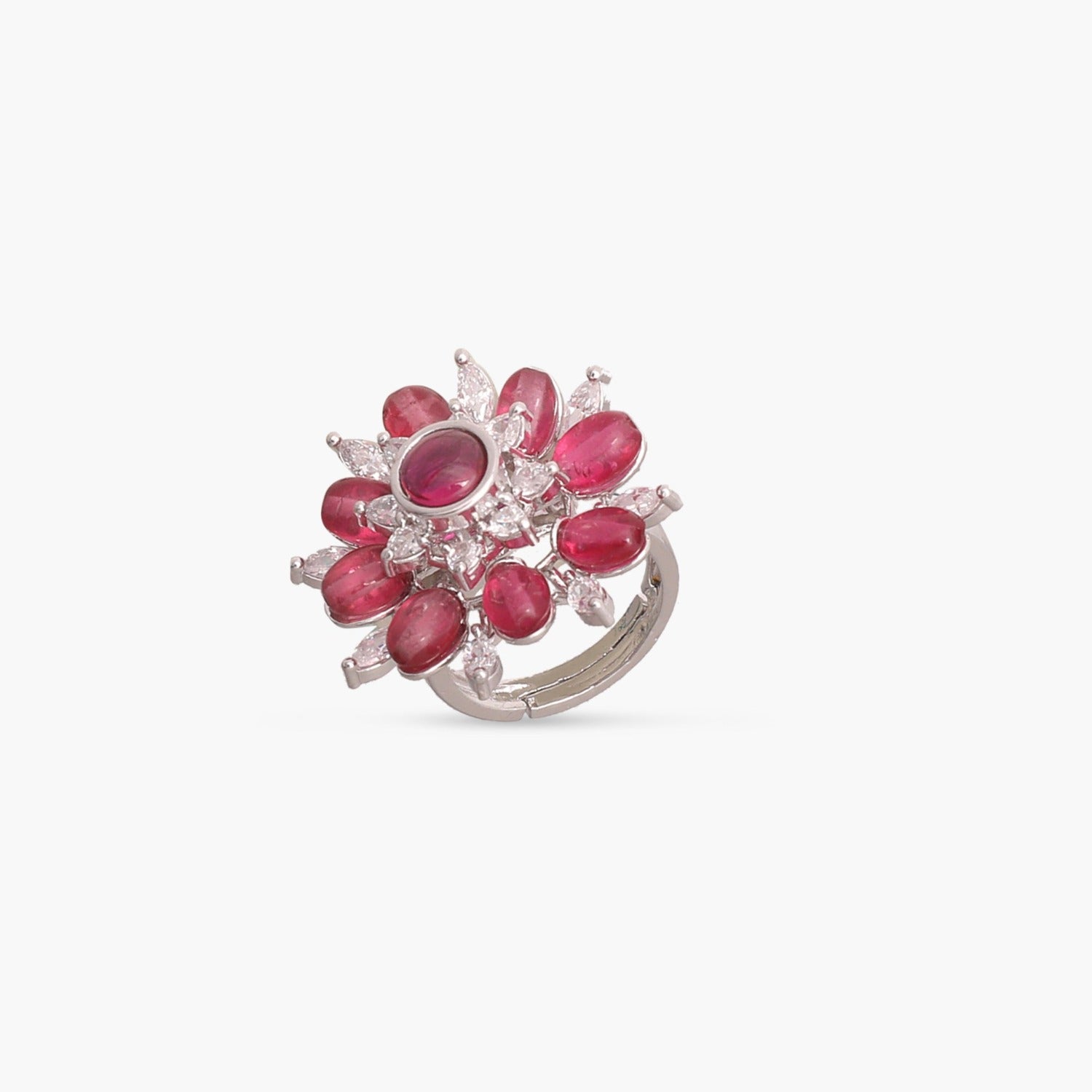 Quinn CZ Cocktail Ring - Elegant Cubic Zirconia Statement Ring for Women | Perfect for Parties, Weddings & Evening Events