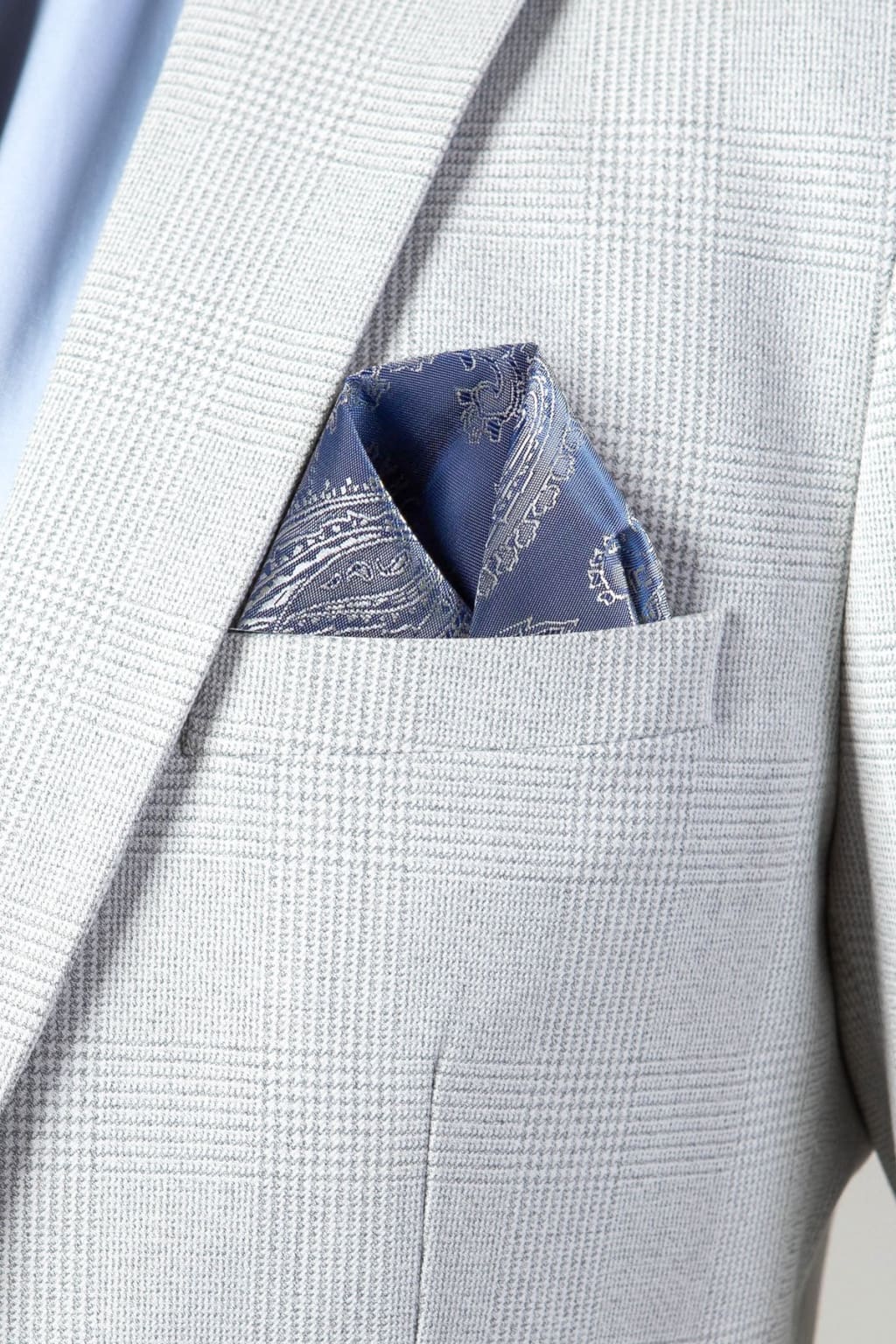 Marc Darcy Bromley Grey Stone Check Blazer for Men - Classic Slim Fit Business Suit Jacket - Perfect for Office, Weddings & Formal Events