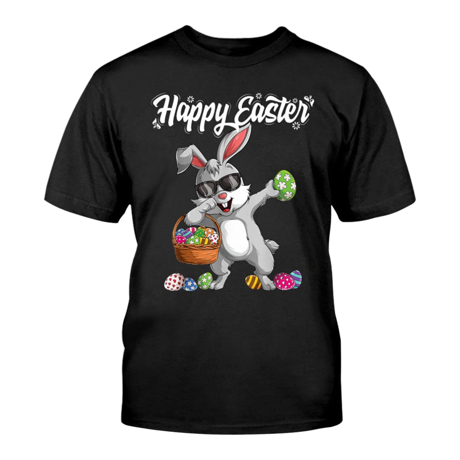 Easter Graphic Print Men's Casual Short Sleeve T-Shirt - Round Neck Pullover Top for Spring & Summer Wear - Perfect for Easter Celebrations, Weekend Outings & Casual Gatherings