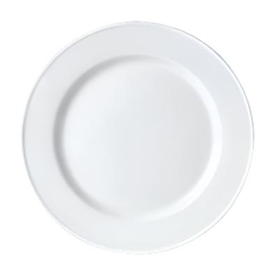 Steelite Simplicity 10-Inch Slimline White Dinner Plate - Set of 24 for Restaurant, Catering & Home Dining - Durable Porcelain Plates for Everyday Use & Special Occasions