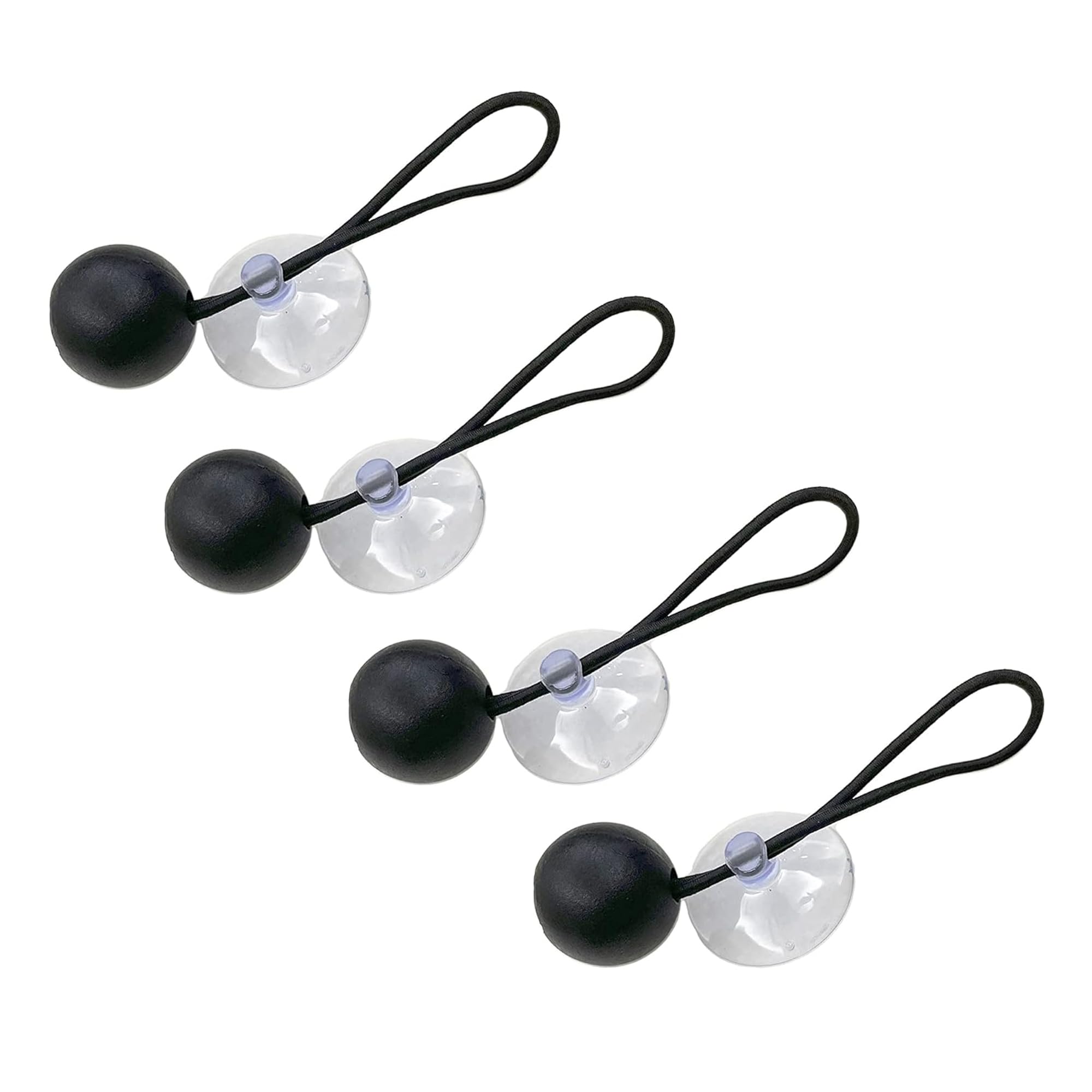 MARINE CITY Heavy Duty Bungee Cord with Suction Cups - 1.38 Inch Boat Cover Tie Downs (4 Pack) - Secure Boat Covers, Trailers & Storage - Perfect for Marine, RV & Outdoor Equipment Protection