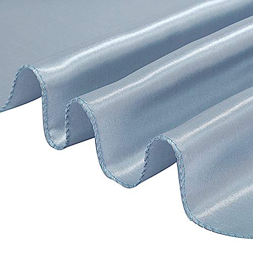 50 Pack 20-Inch Dusty Blue Satin Dinner Napkins for Wedding, Party, Reception, Restaurant & Home Use - Elegant Table Setting & Special Occasions