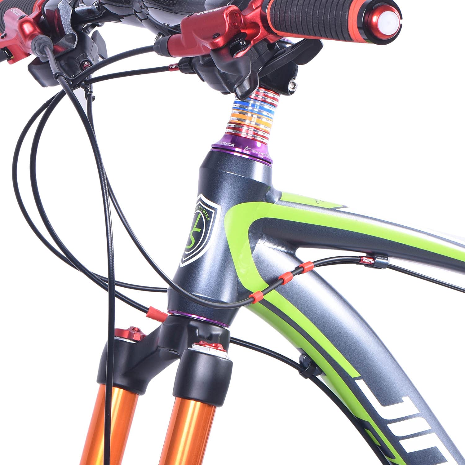 ThinkTop 44mm Aluminum Alloy Bicycle Headset - Threadless Bike Fork Stem Replacement for 28.6mm Forks | Durable Cycling Component for Mountain Bikes & Road Bikes