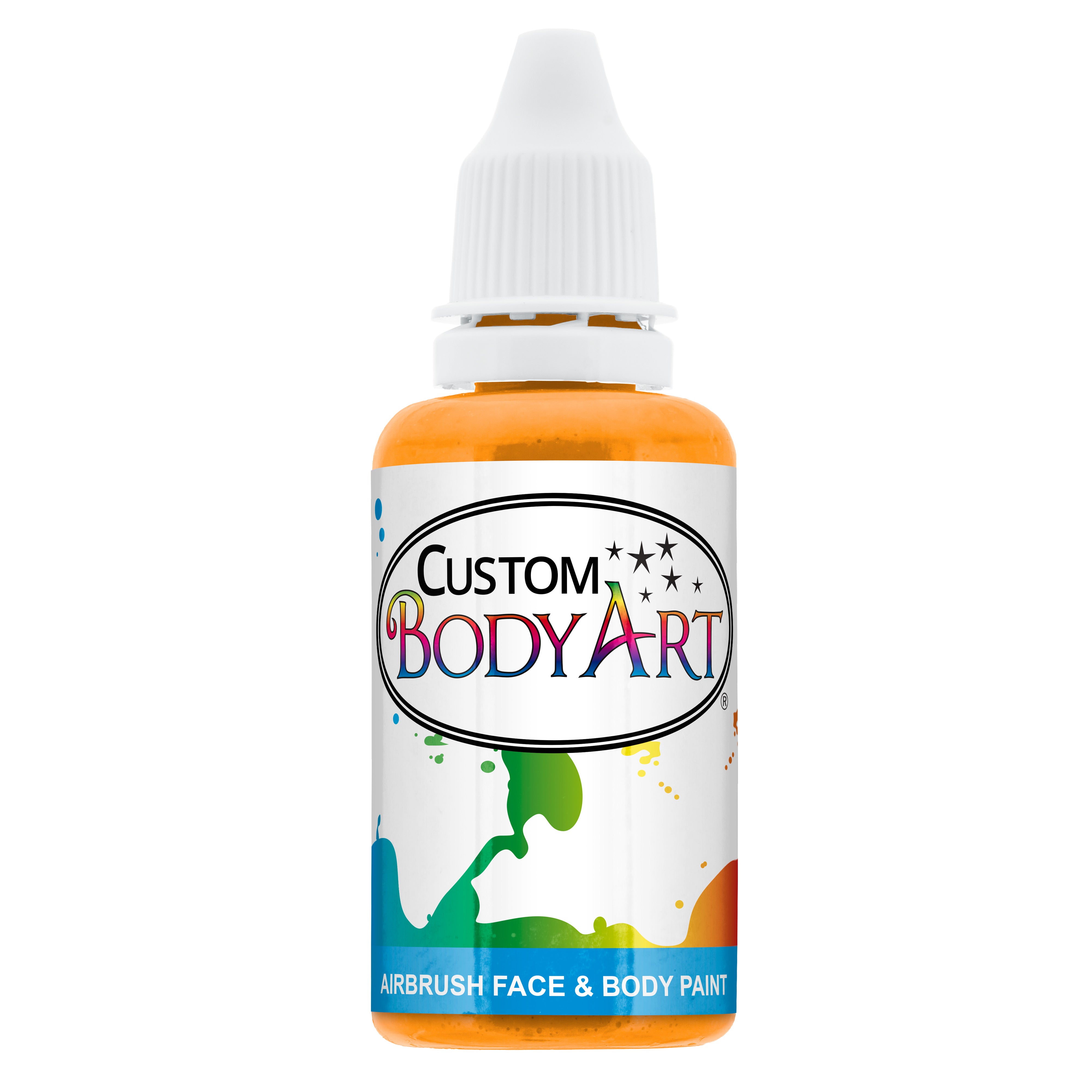 Non-Toxic Yellow Airbrush Face & Body Paint for Kids - 1 oz Water-Based Safe & Washable - Perfect for Halloween, Costume Parties & Face Painting Events