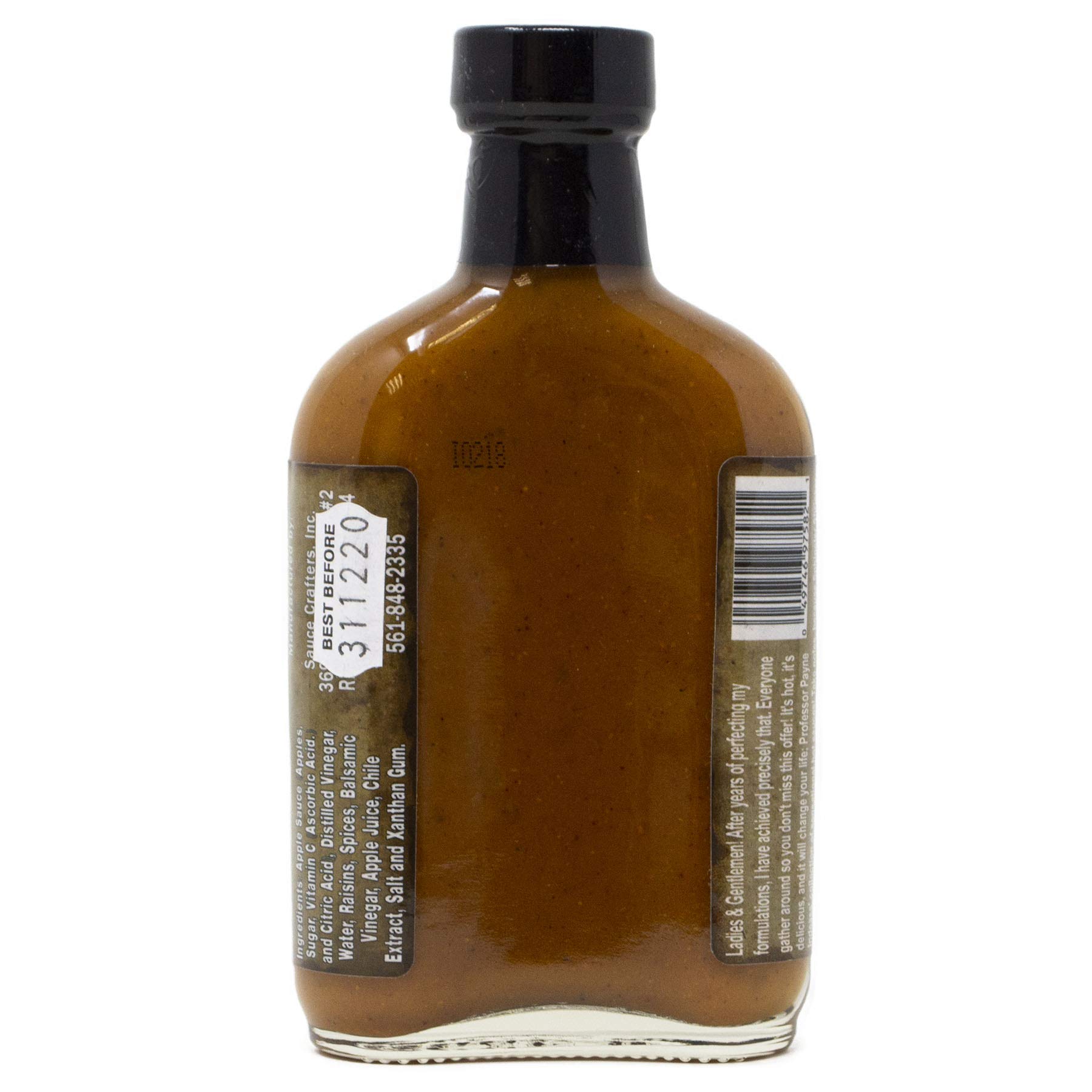 Professor Payne's Sphincter Shrinker XXX Hot Sauce - 170ml Bottle | Extreme Heat Ghost Pepper Sauce for Tacos, Wings & Chili | Gourmet Hot Sauce for Spicy Food Lovers