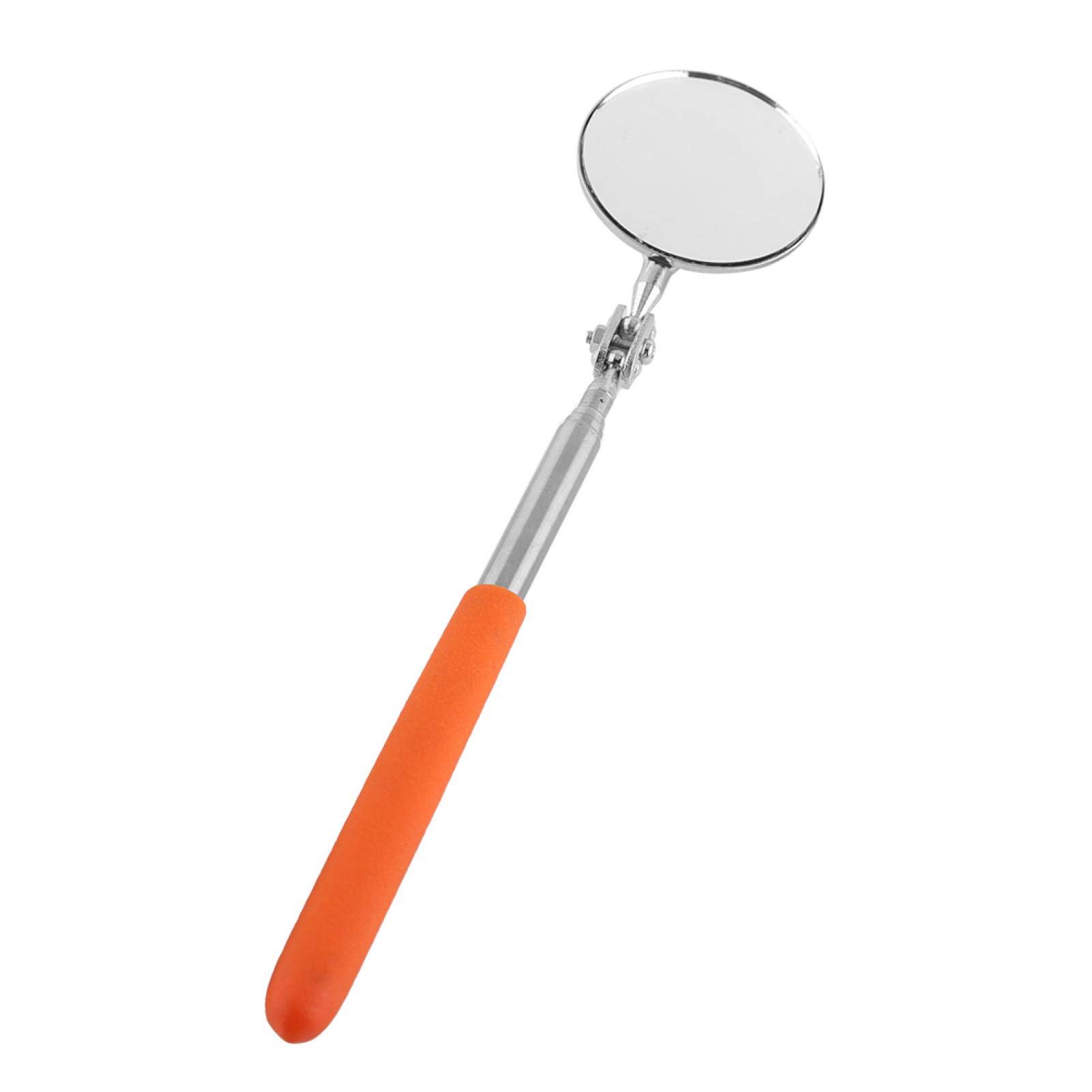Telescopic Inspection Mirror for Cars - Extendable 50X600mm Round Lens Hand Tool with Shank Type | Perfect for Mechanics, DIY Auto Repairs & Hard-to-Reach Area Inspections