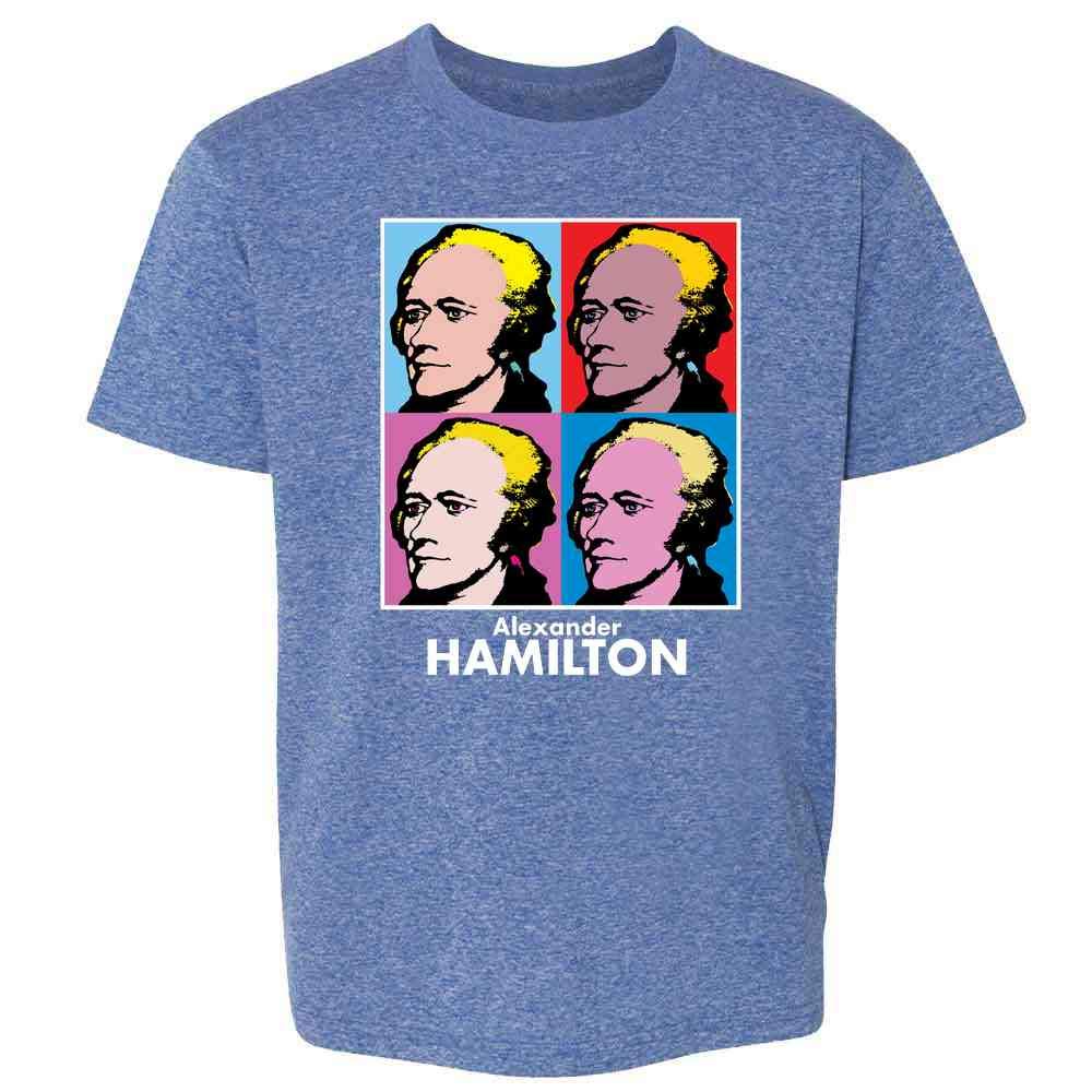 Alexander Hamilton Pop Art T-Shirt for Kids & Youth - Fun Unisex Graphic Tee for Boys & Girls | Perfect for School, Parties & Patriotic Events