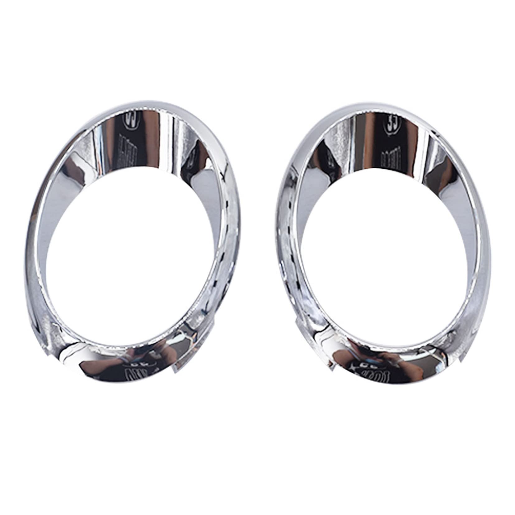 2-Pack Chrome Fog Light Bezel Trim Ring Replacement for 2013-2016 Ford Fusion DS7Z-17E811-AA DS7Z-17E810-AA - Upgrade Your Car's Front Lighting for Better Visibility in Foggy Conditions