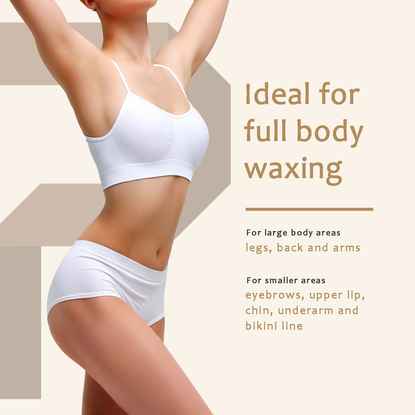 Premium Salon-Grade Non-Woven Wax Strips for Smooth Body & Facial Hair Removal - 500 Count Multi-Size Pack for Professional & Home Use - Ideal for Legs, Arms, Bikini Line & Face Waxing