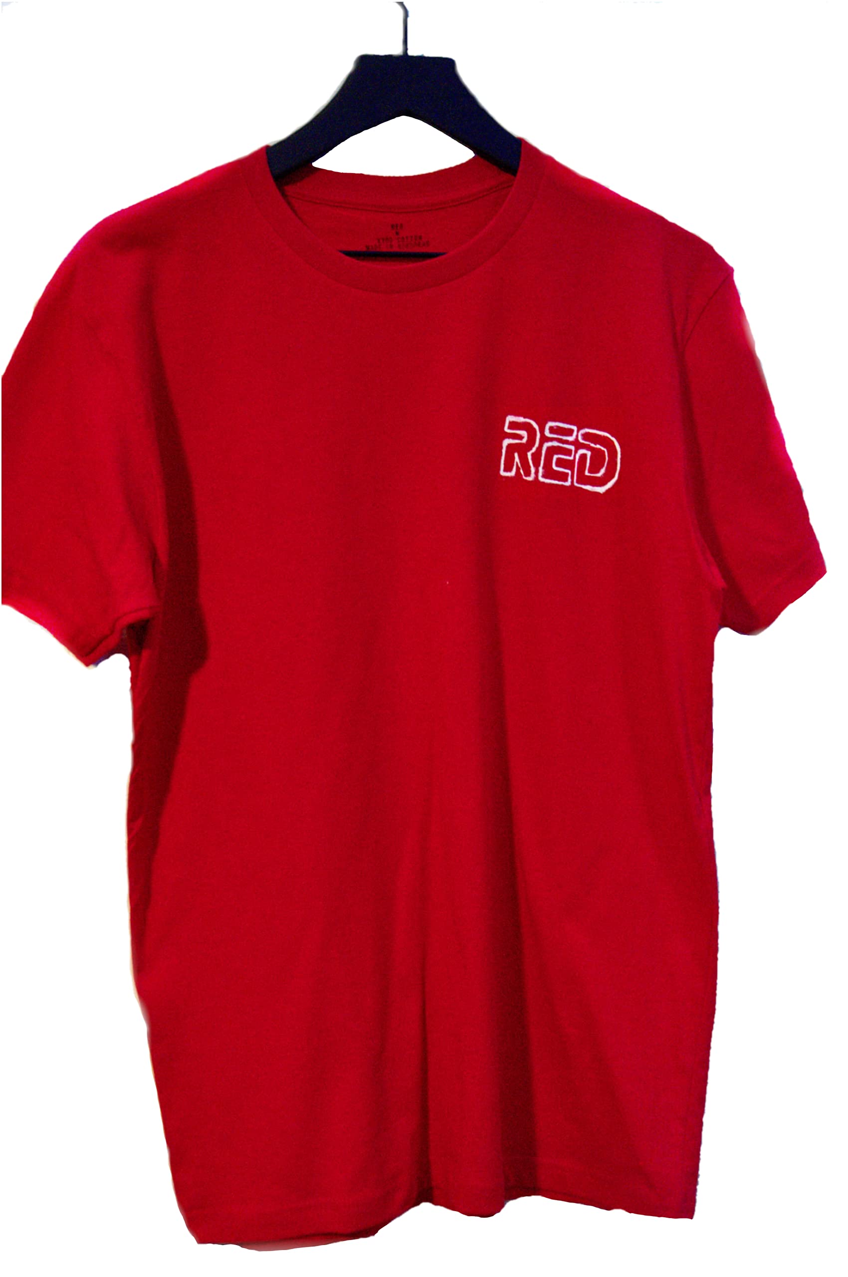Premium Unisex Red Cotton T-Shirt - Handmade Crew Neck Fitted Tee with Logo - Perfect for Casual Wear, Street Style & Everyday Outfits