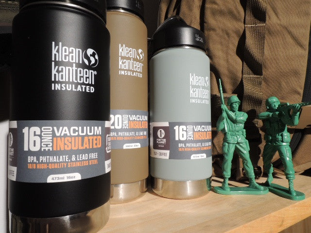 Klean Kanteen 16oz (473mL) Vacuum Insulated Stainless Steel Water Bottle - Wide Mouth, BPA-Free, Hot & Cold Drink Thermos for Hiking, Gym, Office & Outdoor Activities