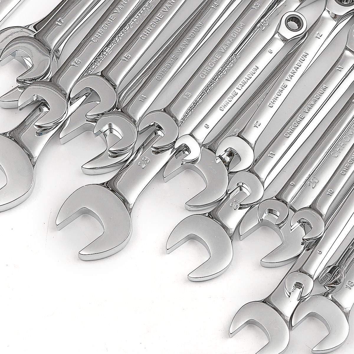 MOUNTAIN MEN Professional Ratcheting Box Combination Wrench Set 6mm-27mm - High Quality Car Repair Hand Tools, Ring Spanner Kit for Automotive Maintenance & DIY Projects (24mm Size Included) - Perfect for Mechanics, Home Garage & Professional Workshops