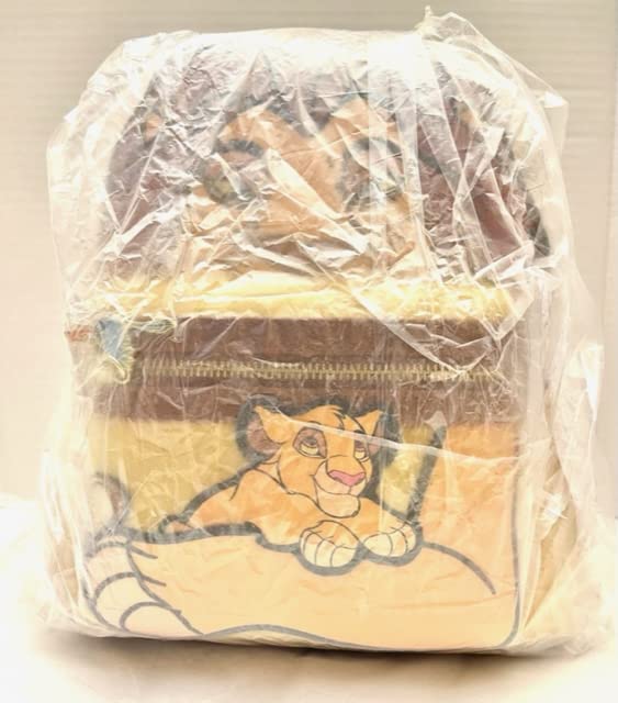 Loungefly Mufasa and Simba Cosplay Women's Double Strap Shoulder Bag Purse | Disney Lion King Inspired Handbag for Women | Perfect for Cosplay, Disney Parks, and Everyday Use