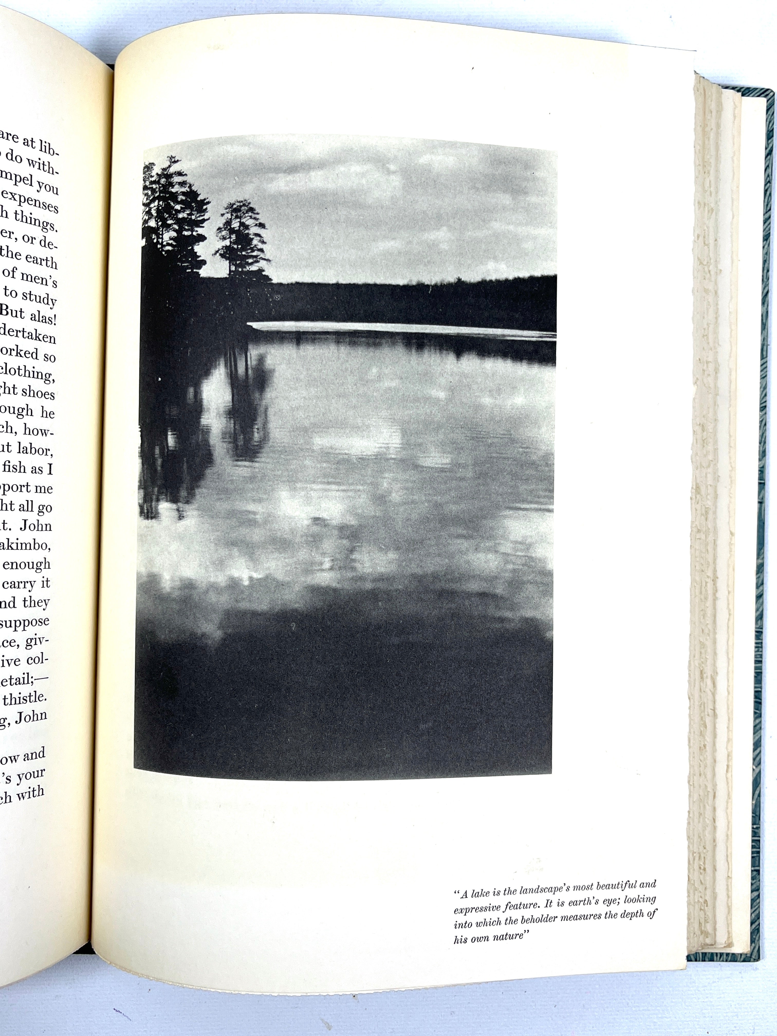 Walden or Life in the Woods by Henry David Thoreau - Limited Editions Club Signed Copy with Edward Steichen Photography | Classic American Literature, Nature Writing & Philosophy Book for Collectors, Home Library Decor and Literary Enthusiasts
