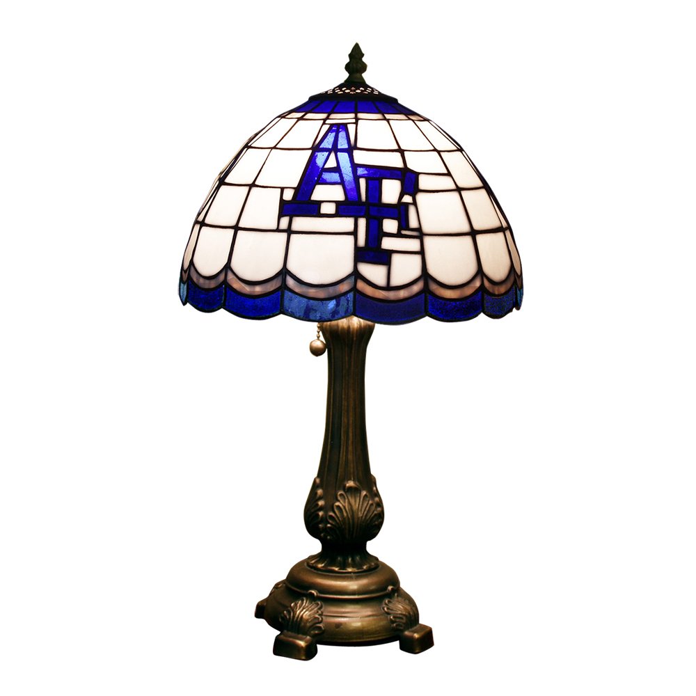 NCAA Air Force Falcons Tiffany Style Table Lamp - Vintage Stained Glass College Football Decor for Bedroom, Living Room, or Office