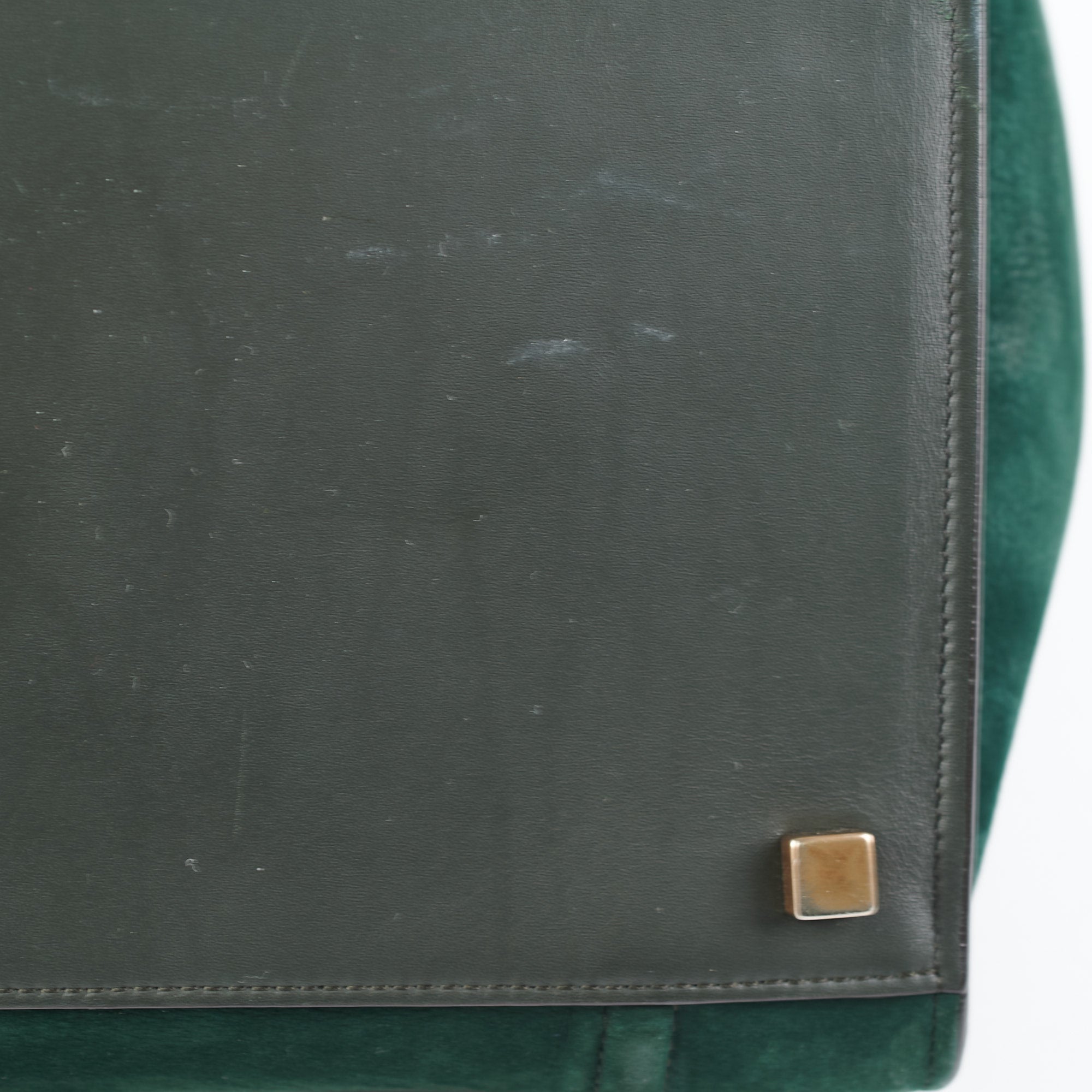 Celine Mini Luggage Handbag in Green | Genuine Leather Crossbody Bag for Women | Perfect for Work, Travel & Everyday Use
