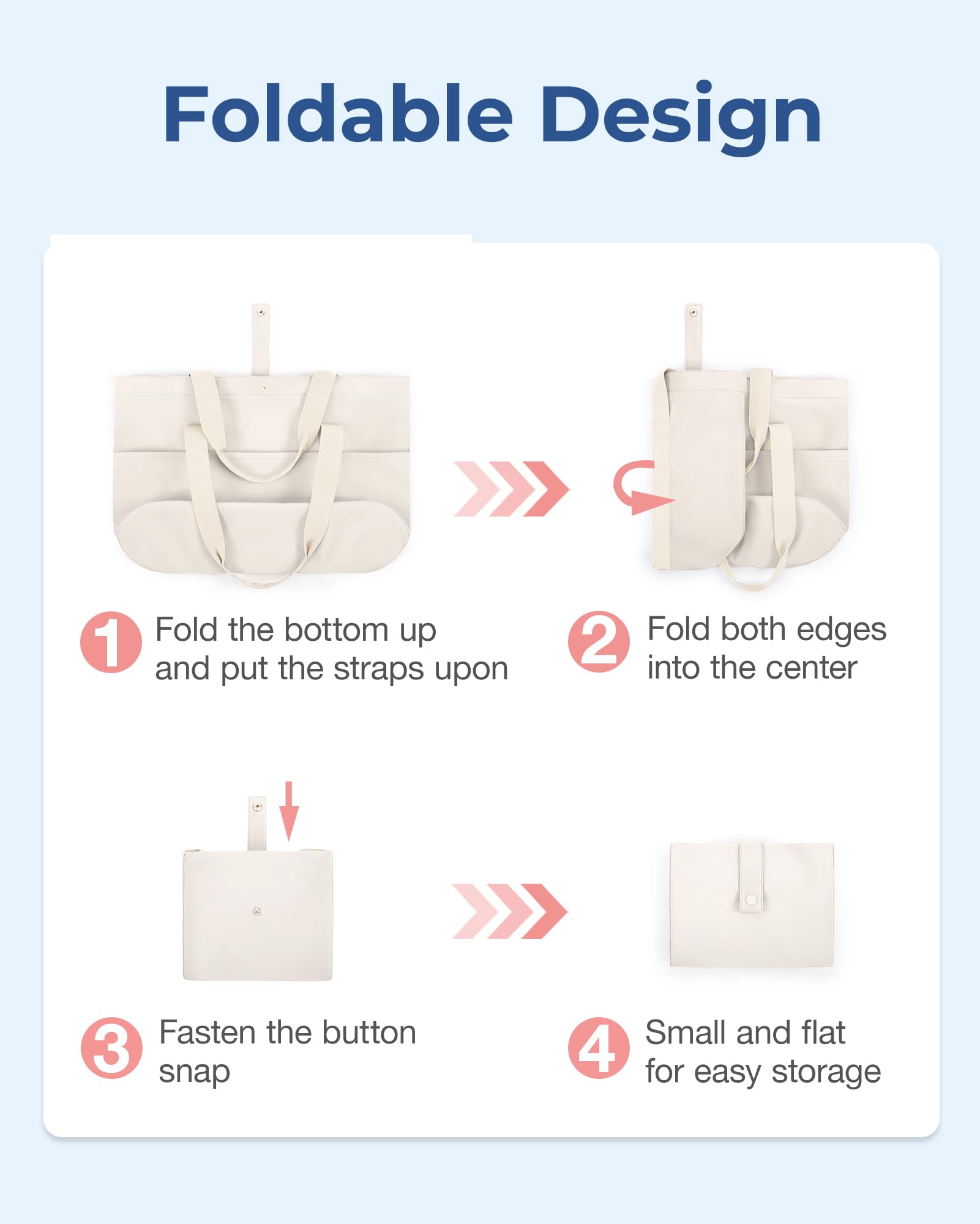 BAGSMART Large Foldable Zipper Tote Bag for Women - Stylish Shoulder Bag with Top Handle for Travel, Work, Shopping & Daily Use