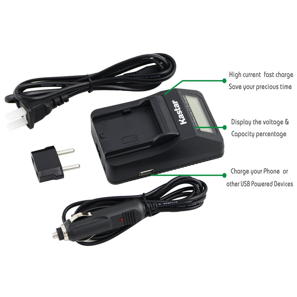 Kastar Ultra Fast USB Charger Kit with 3 LP-E12 Batteries for Canon EOS M, Rebel SL1, 100D | 3X Faster Charging | Portable Power Solution for Travel & Photography