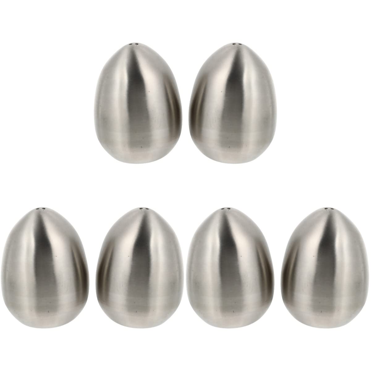 Premium 3-Piece Stainless Steel Kitchen Spice Jars Set - Salt & Pepper Shakers with 3-Hole Dispenser (2pc x 3) - Perfect for Cooking, Dining Table & Spice Organization