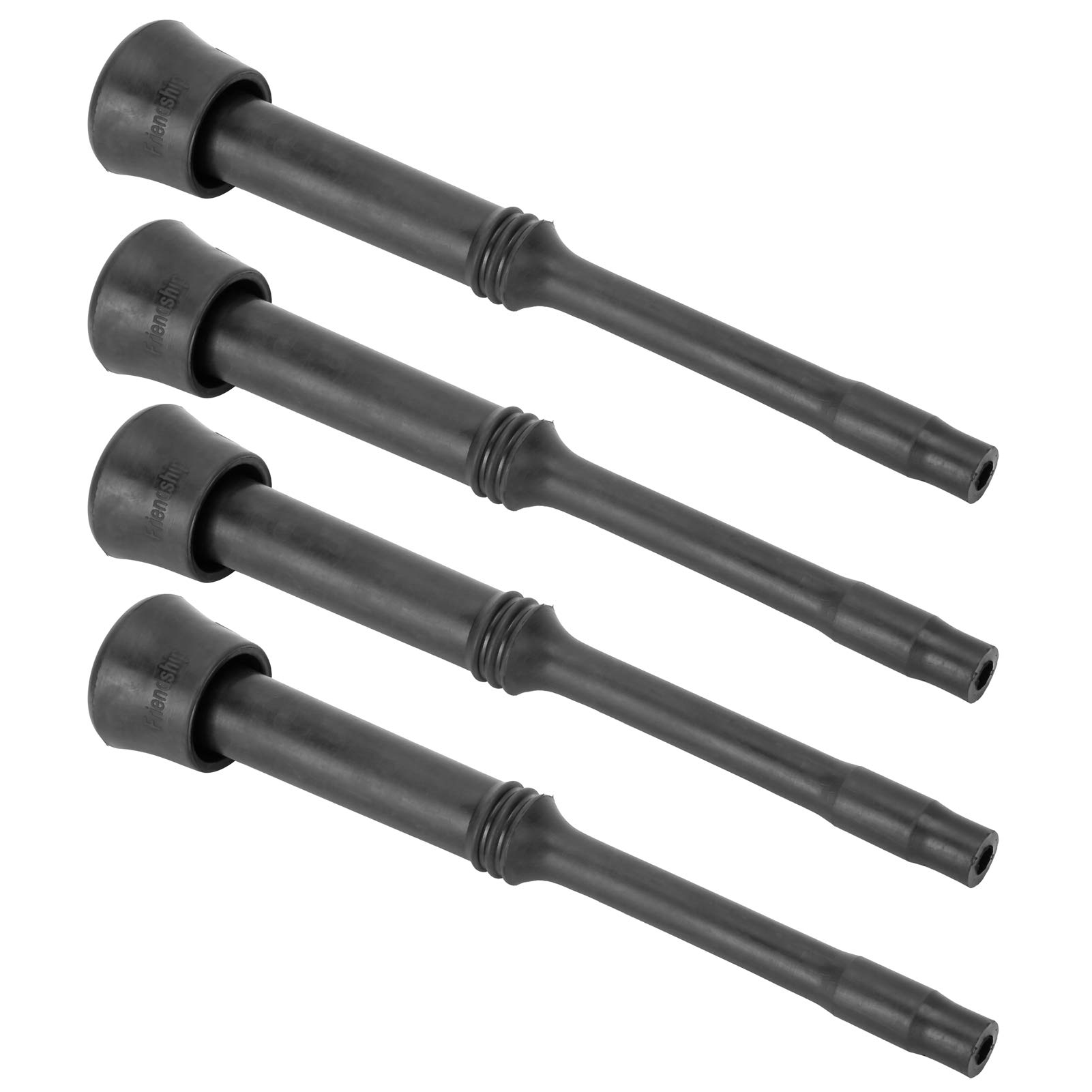 OUKENS 4Pcs Black Soft Rubber Milking Machine Liners - Replacement Inflation Liner Parts for Livestock Milking Equipment | Easy Installation Accessories for Dairy Farming & Breeding Industry | Ideal for Cows, Goats & Sheep Milking Operations