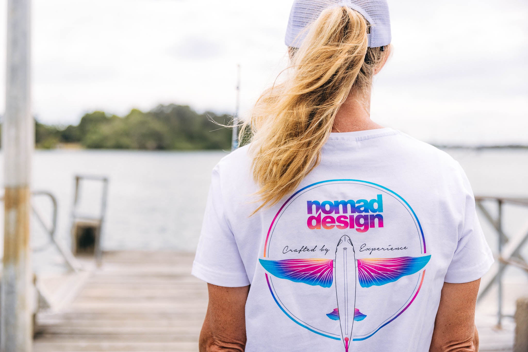 Women's Flyer White T-Shirt - Soft Cotton Short Sleeve Tee for Casual Wear, Gym & Everyday Outfits