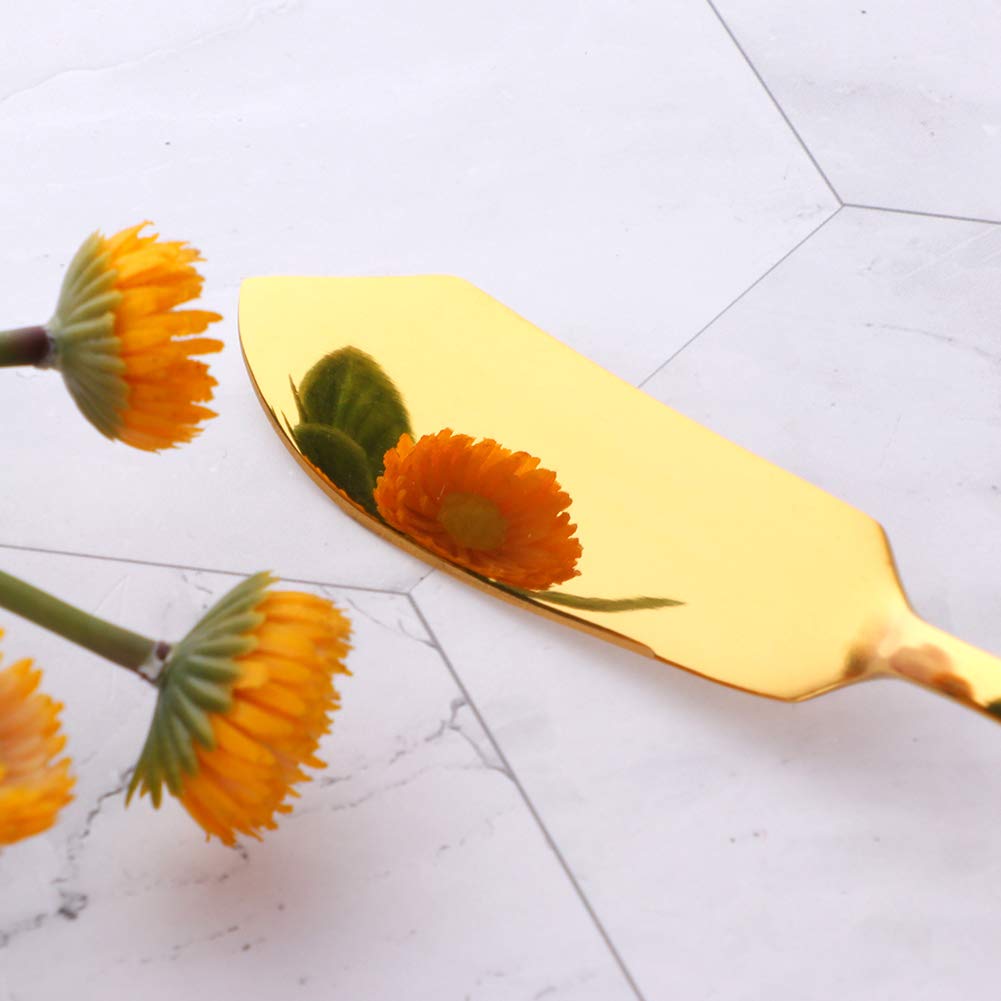 Premium 18/10 Stainless Steel Butter Knives Set of 8 - 6.1 Inch Gold Cheese Spreaders with Elegant Black Gift Box, Dishwasher Safe - Perfect for Dinner Parties, Cheese Boards & Gourmet Gifts
