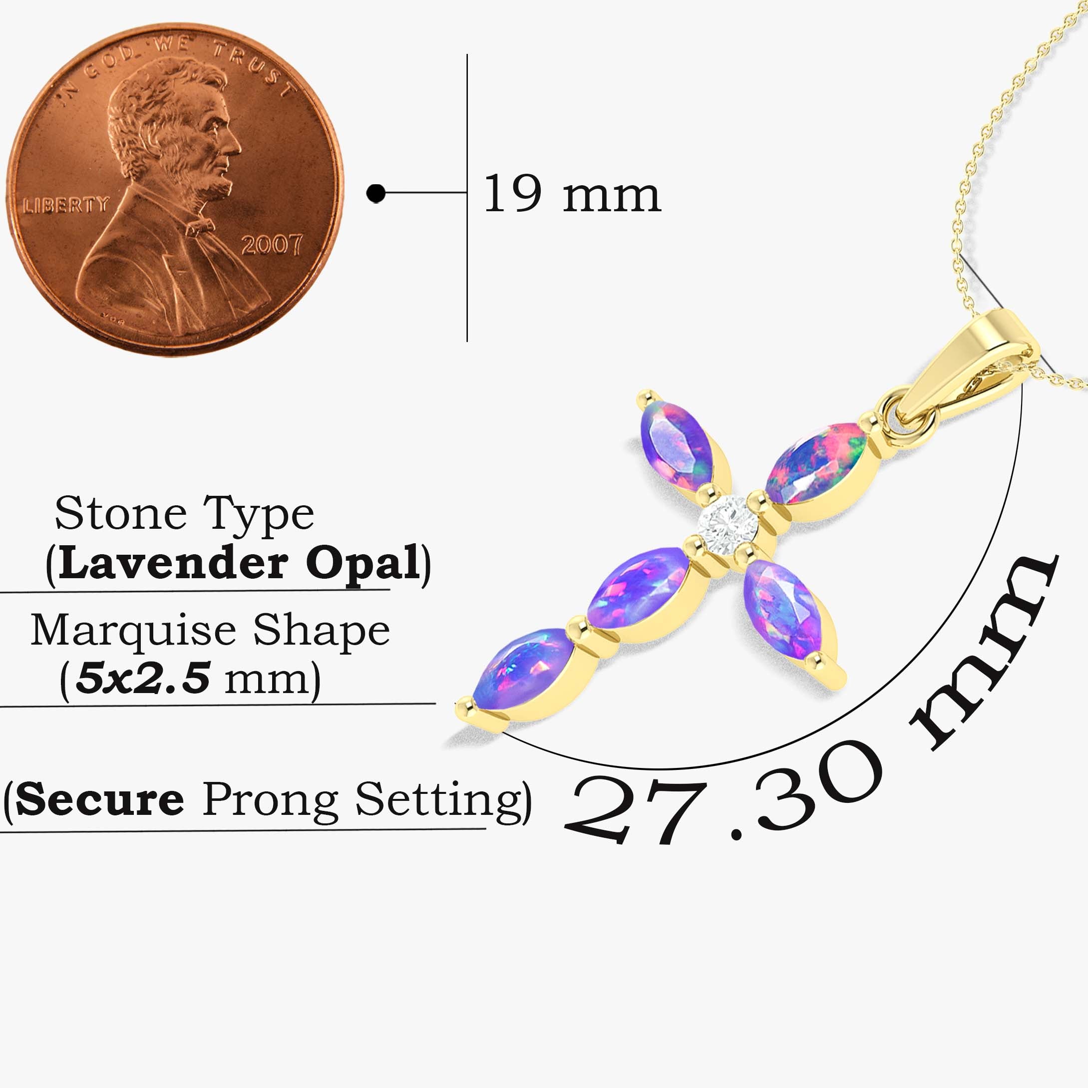 Natural Multi Fire Opal Marquise Shape Gemstone Pendant Necklace | Elegant Jewelry for Women | Perfect for Weddings, Parties & Special Occasions