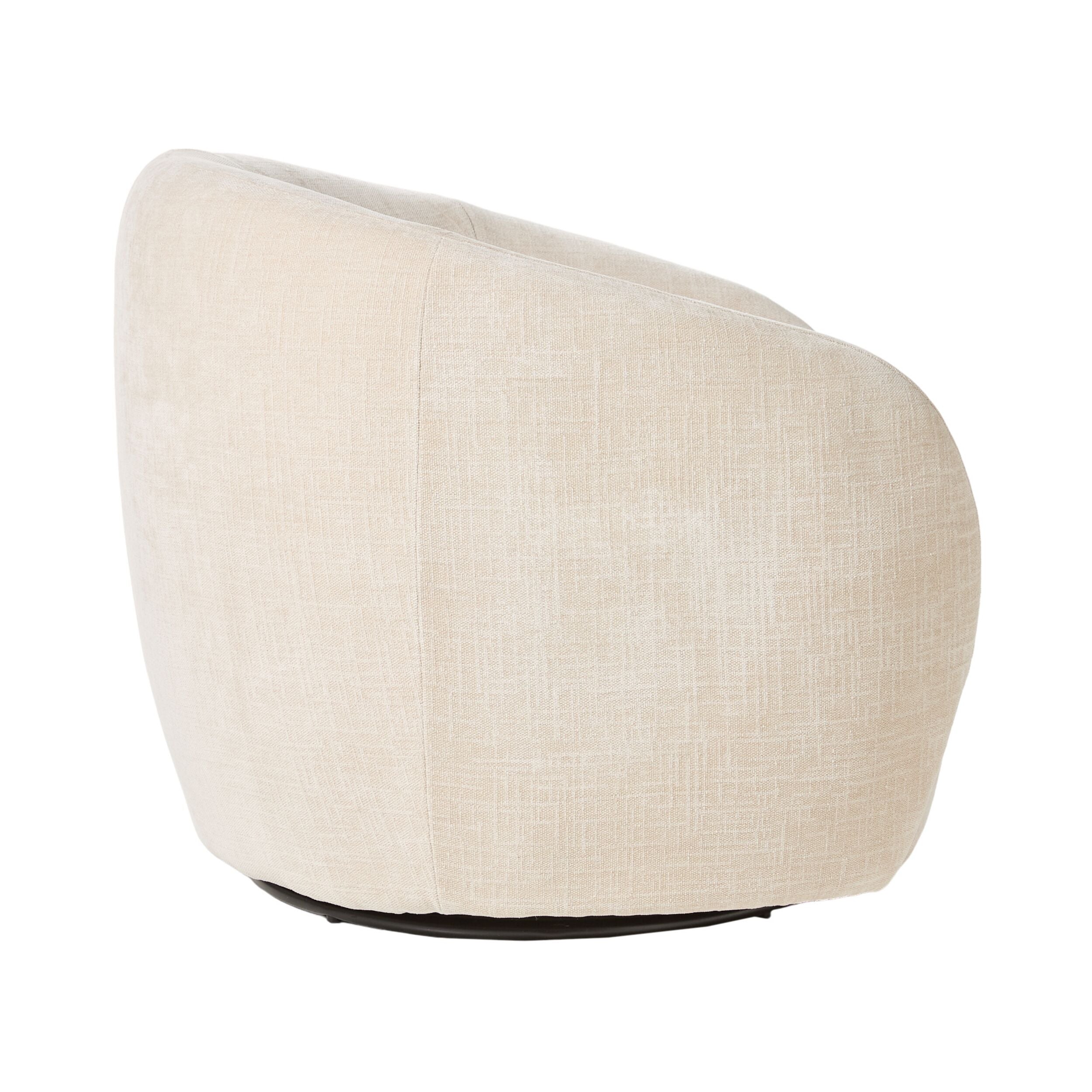 Alessa Swivel Armchair Oasis Dune - Modern Accent Chair for Living Room, Bedroom & Office - 360° Rotating Lounge Chair with Comfortable Cushion - Perfect for Relaxing, Reading & Small Spaces