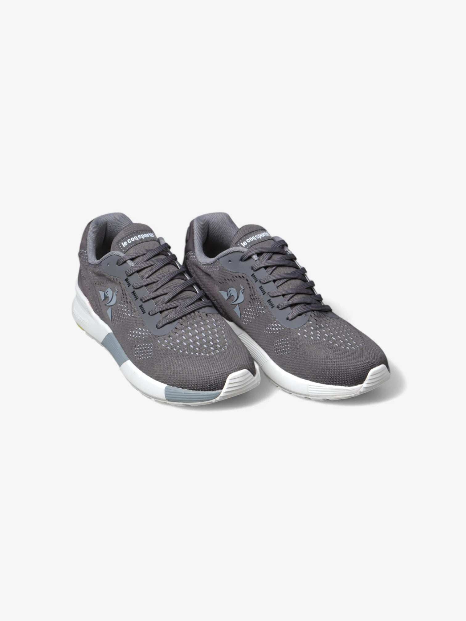 Le Coq Sportif R Pro Running Shoes - Grey, White & Green - Lightweight Sneakers for Men & Women | Perfect for Jogging, Gym & Casual Wear