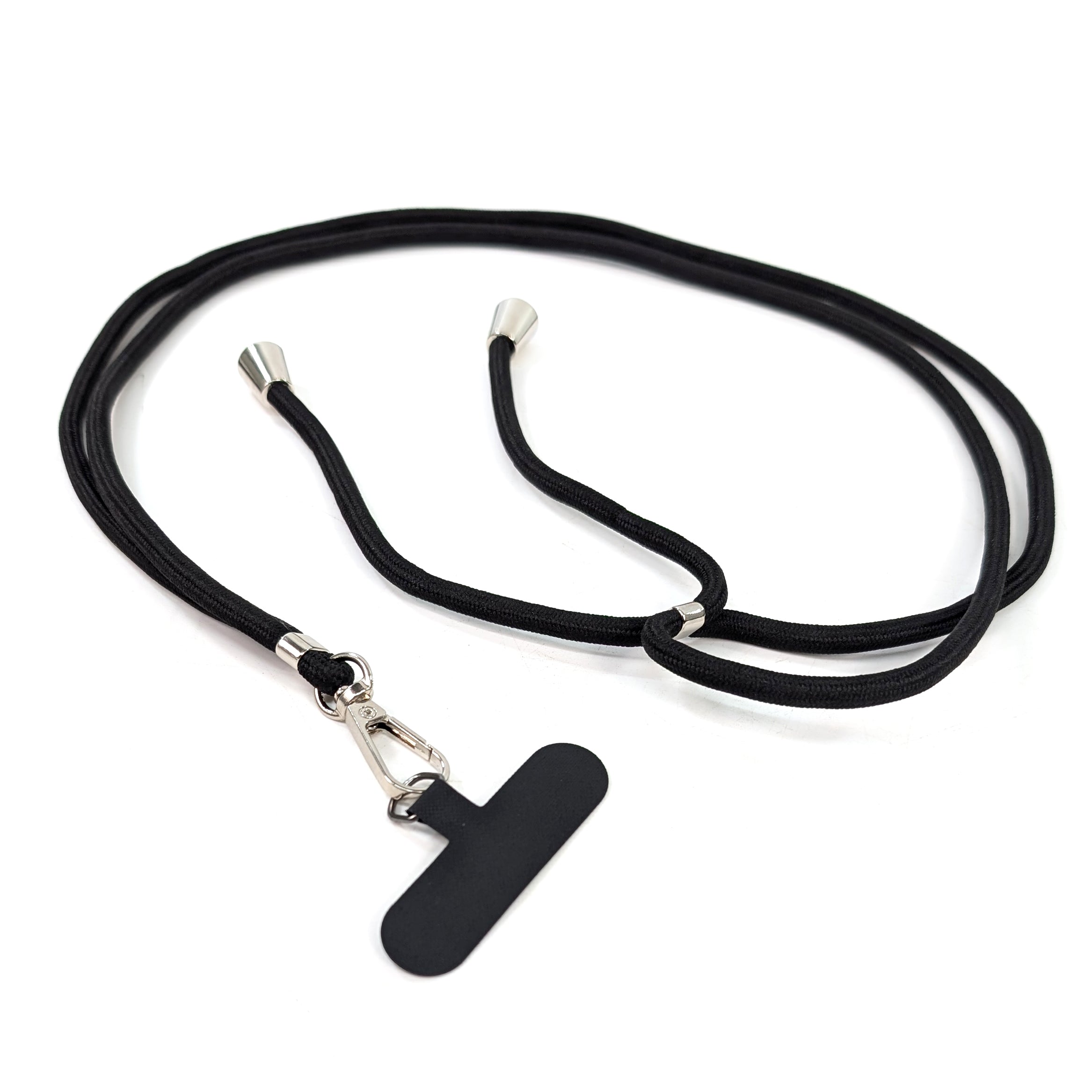 Adjustable Crossbody Phone Strap - Secure Hands-Free Belt Clip for iPhone & Android - Perfect for Running, Travel & Shopping (Black)