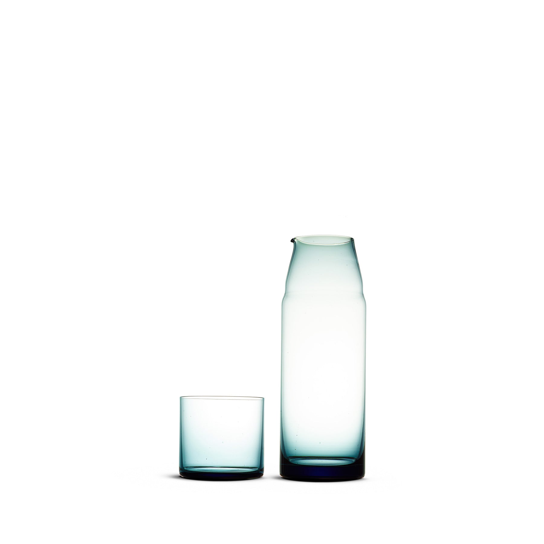 12 oz Indigo Night Carafe - Elegant Glass Water Pitcher for Bedroom, Office, or Gift Giving