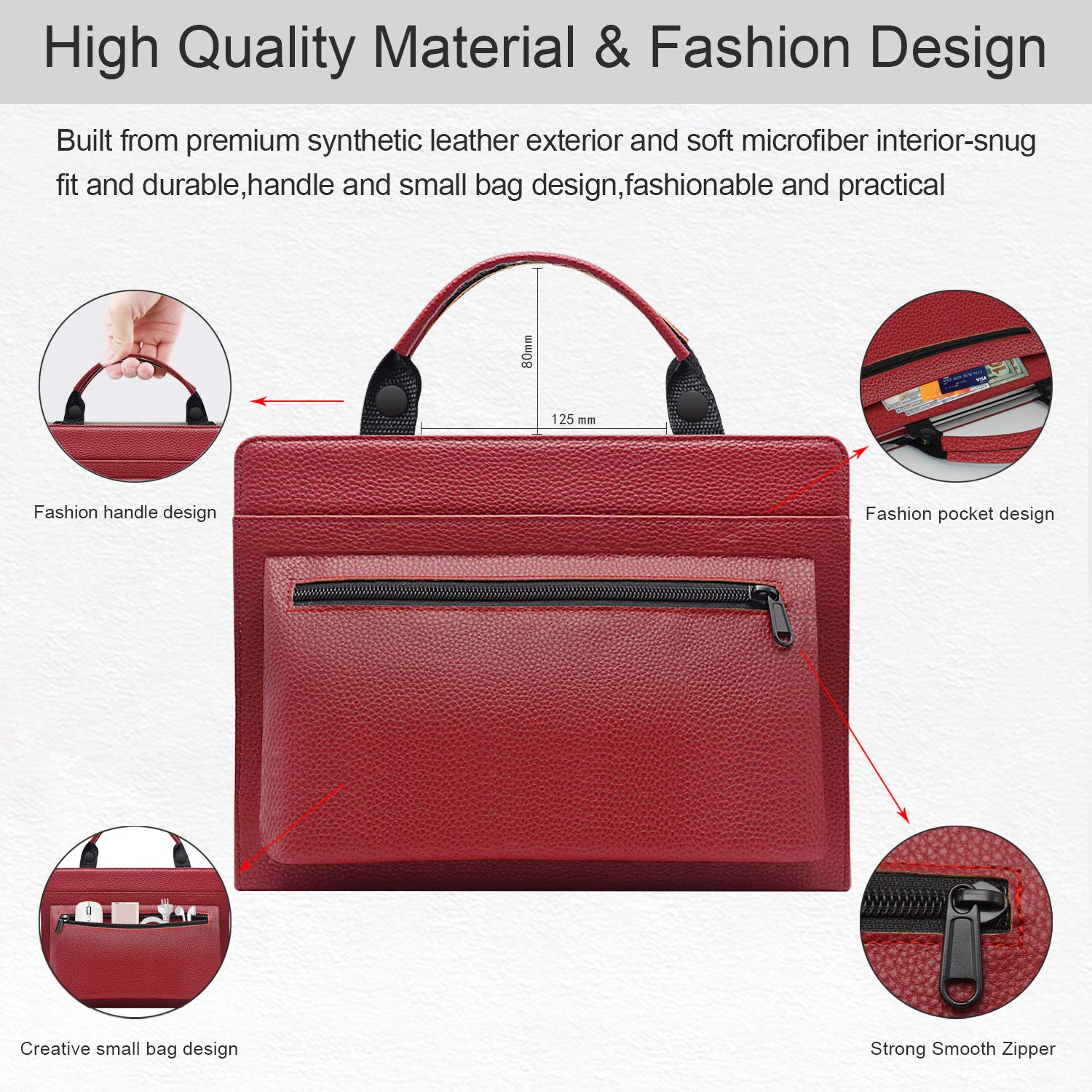 2 in 1 Protective Case & Carrying Bag for 12