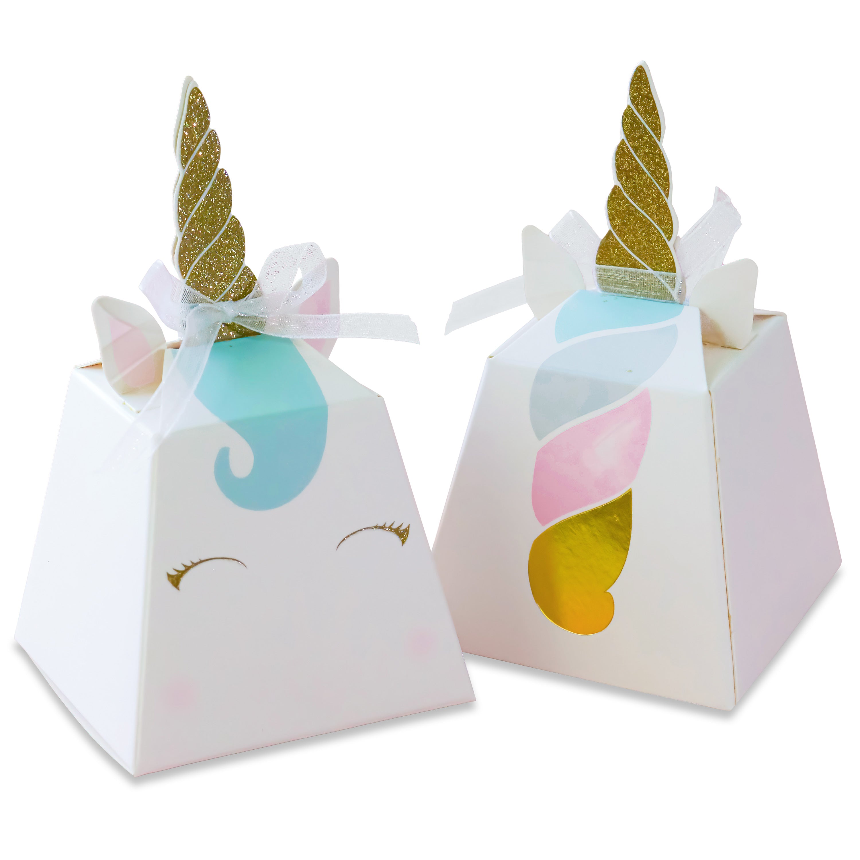 12-Pack Unicorn Party Favor Boxes for Kids Birthday, Baby Shower & Celebration - Cute Gift Boxes for Goodie Bags, Candy & Treats