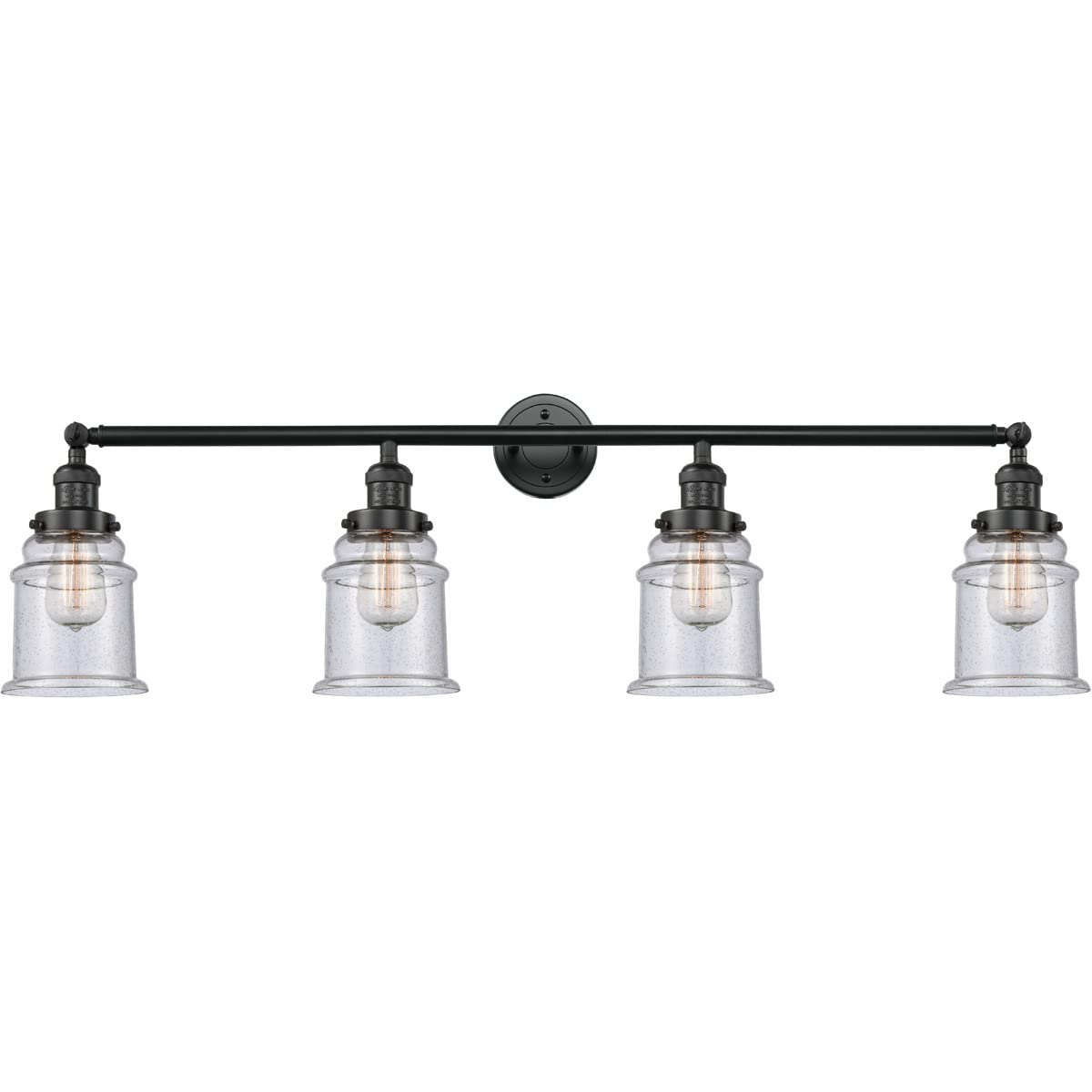 Franklin Restoration Collection 215-BK-G184-LED Black LED Bathroom Vanity Mirror - Modern Lighting for Makeup & Shaving