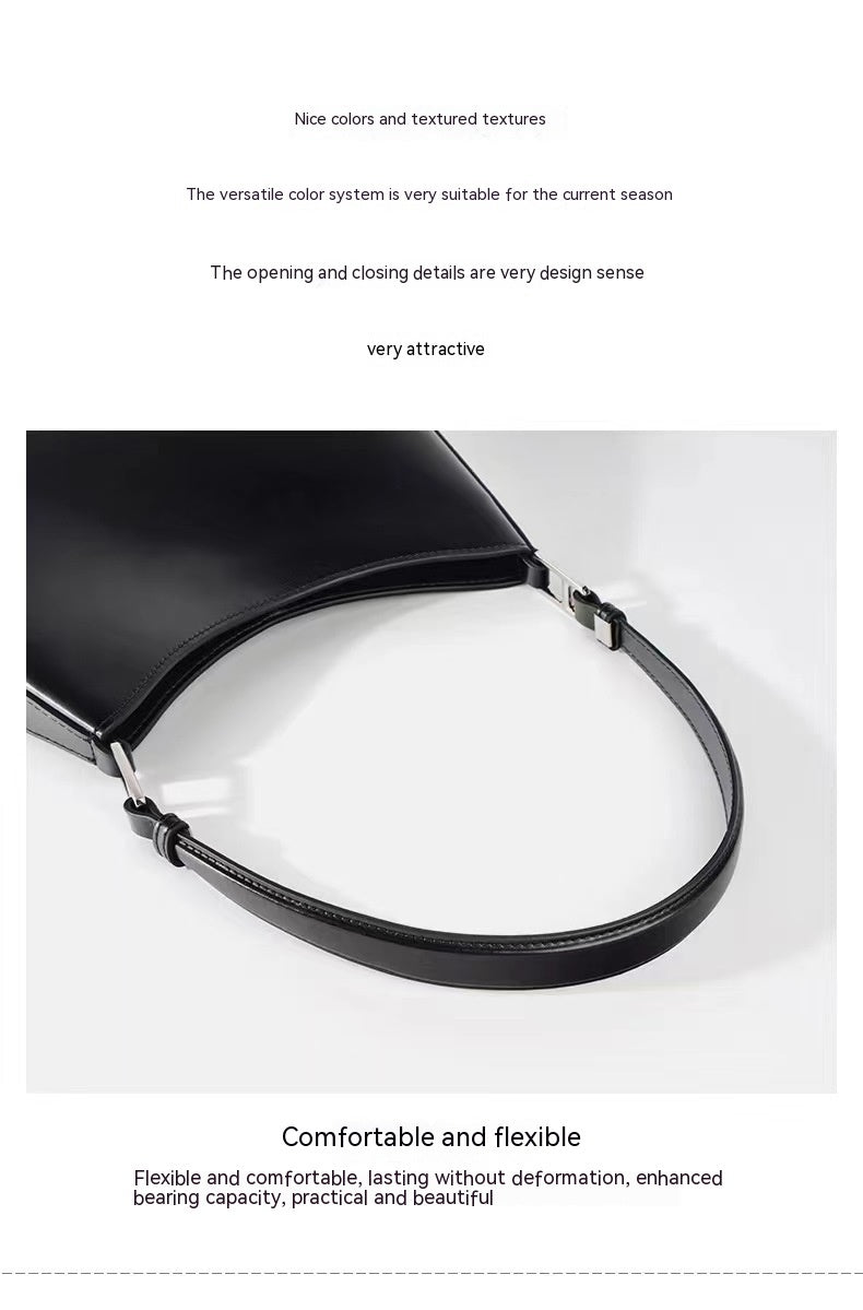 Genuine Leather Crossbody Shoulder Bag for Women - Stylish & Durable Underarm Purse - Perfect for Work, Travel & Everyday Use