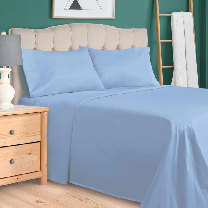 Luxury 700 Thread Count Egyptian Cotton Sheet Set - Eco Friendly, Breathable & Hypoallergenic - Perfect for Bedroom, Hotel, or Guest Room Comfort