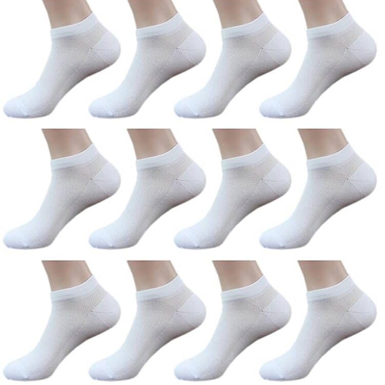 October Elf Men's Crew Socks - Thin Ankle Dress Socks for Men | Soft Cotton Athletic Socks | Perfect for Business, Casual & Sports Wear