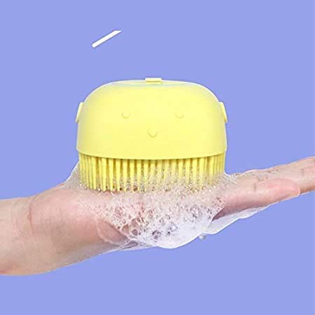 Premium Soft Silicone Body Brush with Built-in Shower Gel Dispenser - Exfoliating & Massaging Bath & Shower Scrubber (1 Pack) - Ideal for Spa Days, Deep Cleansing & Relaxing Skin Care Routine