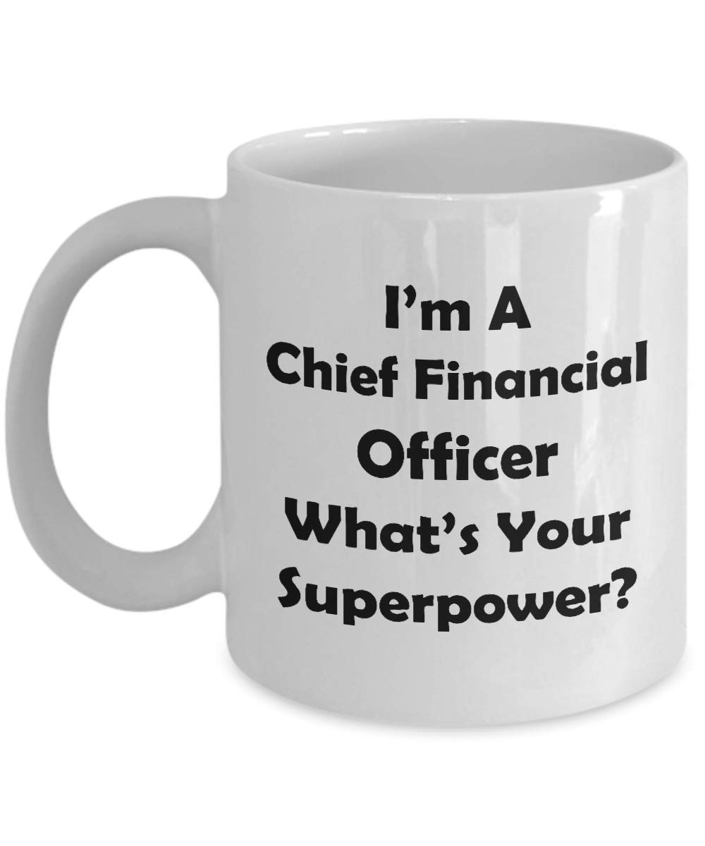 Funny CFO Coffee Mug - 'What's Your Superpower?' Gift for Chief Financial Officer - Finance Executive Office Decor - Perfect for Corporate Gifts, Office Parties & Desk Accessories