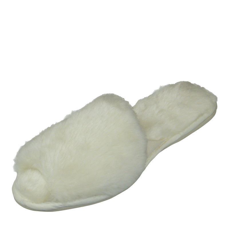 Women's Tanya Sheep Plush Scuff Slippers - Soft Fuzzy House Shoes for Indoor Comfort, Cozy Winter Home Wear & Gift Idea