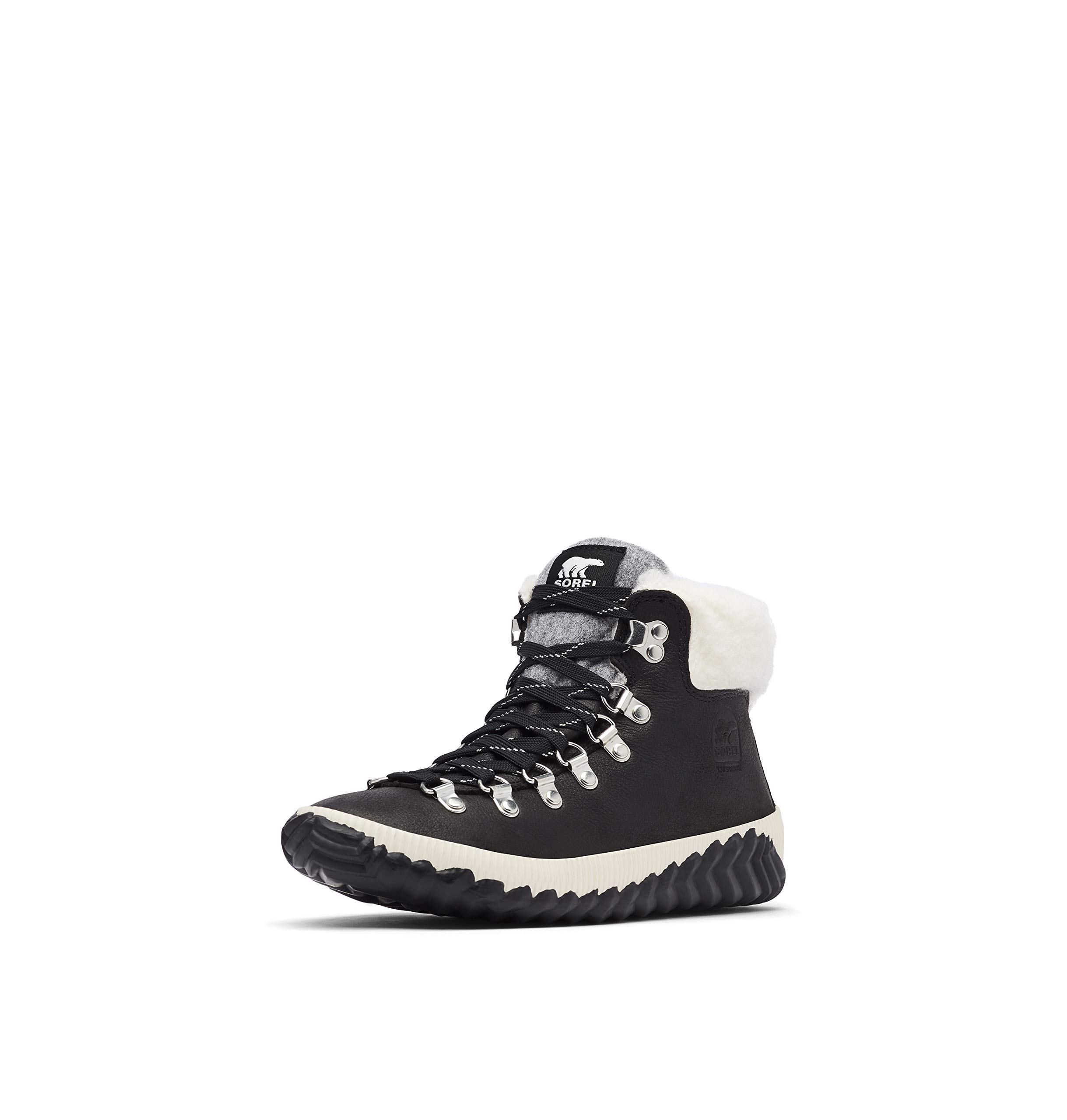SOREL Women's Out ‘N About Plus Conquest Waterproof Suede Boots - Winter Snow Hiking Boots for Women, Waterproof & Insulated for Cold Weather, Perfect for Outdoor Adventures, Walking, and Travel