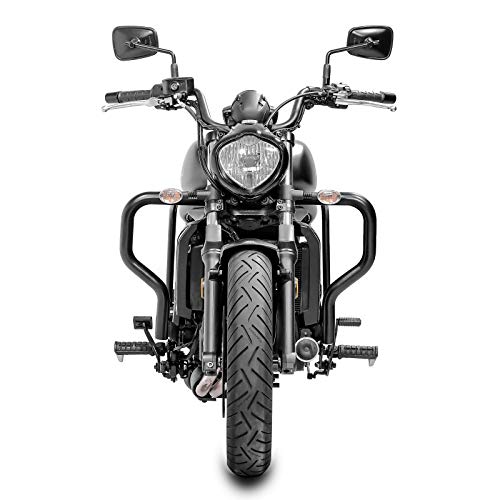 Craftride RH12-4 Sissy Bar Set with Crash Bar for Kawasaki Vulcan S & Vulcan Café 2015-2024 Models | Perfect for Long Rides, Passenger Comfort & Motorcycle Safety Accessories