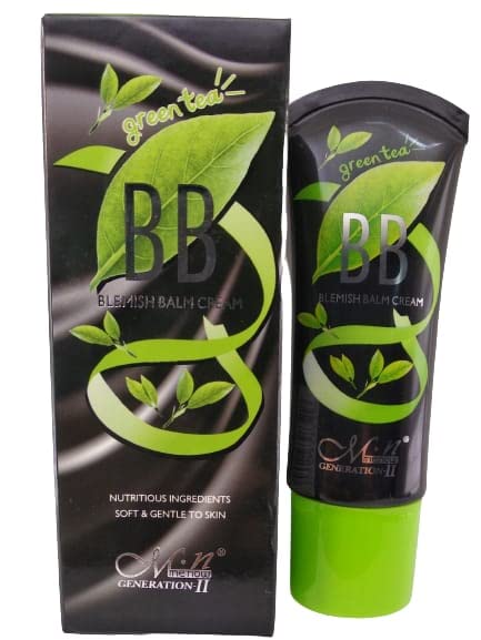 URJUWANI MN B.B. Cream with Green Tea Extract - Shade B# (1 Pack) | Natural Coverage, Oil Control & Skin Brightening | Perfect for Daily Wear & Sensitive Skin Care