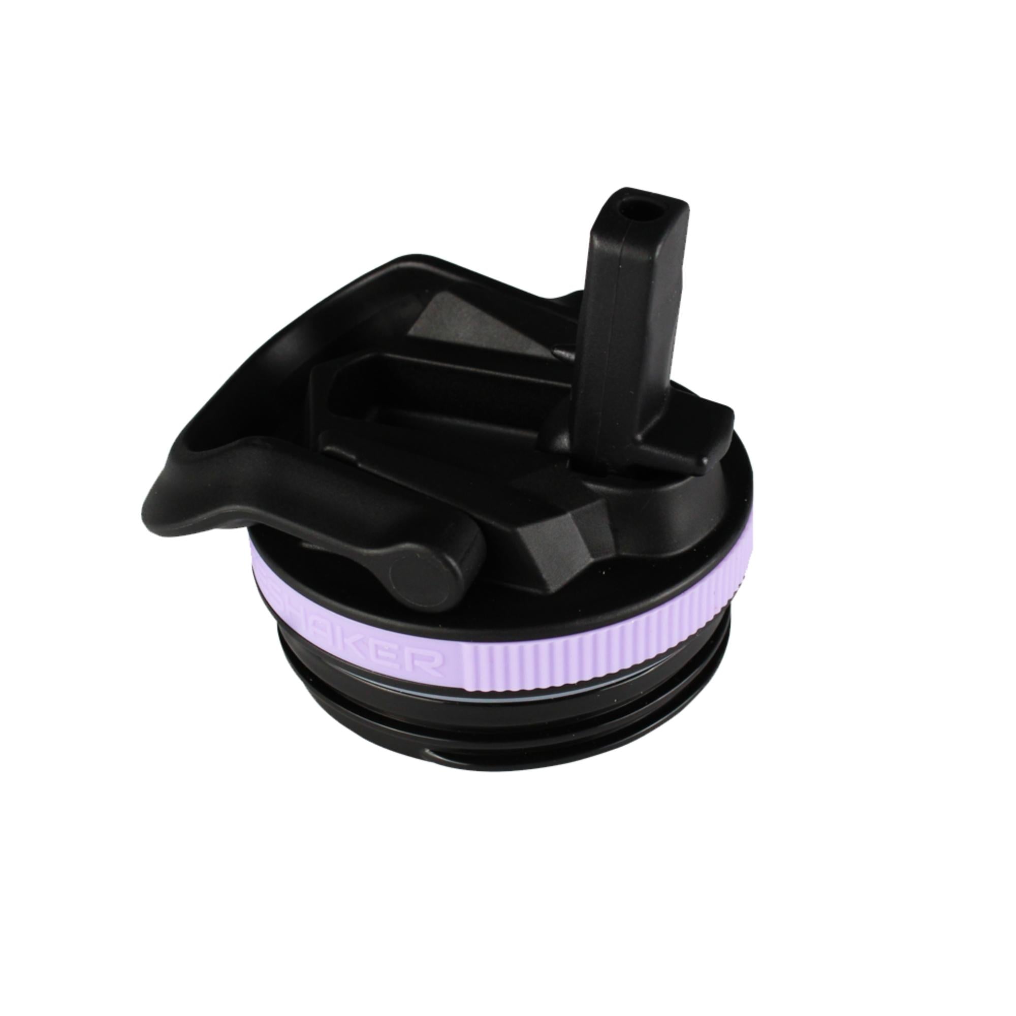 14oz & 20oz Sport Water Bottle Lid - Black with Lilac Dreaming Band - Leak Proof Replacement Cap for Gym, Hiking & Outdoor Activities