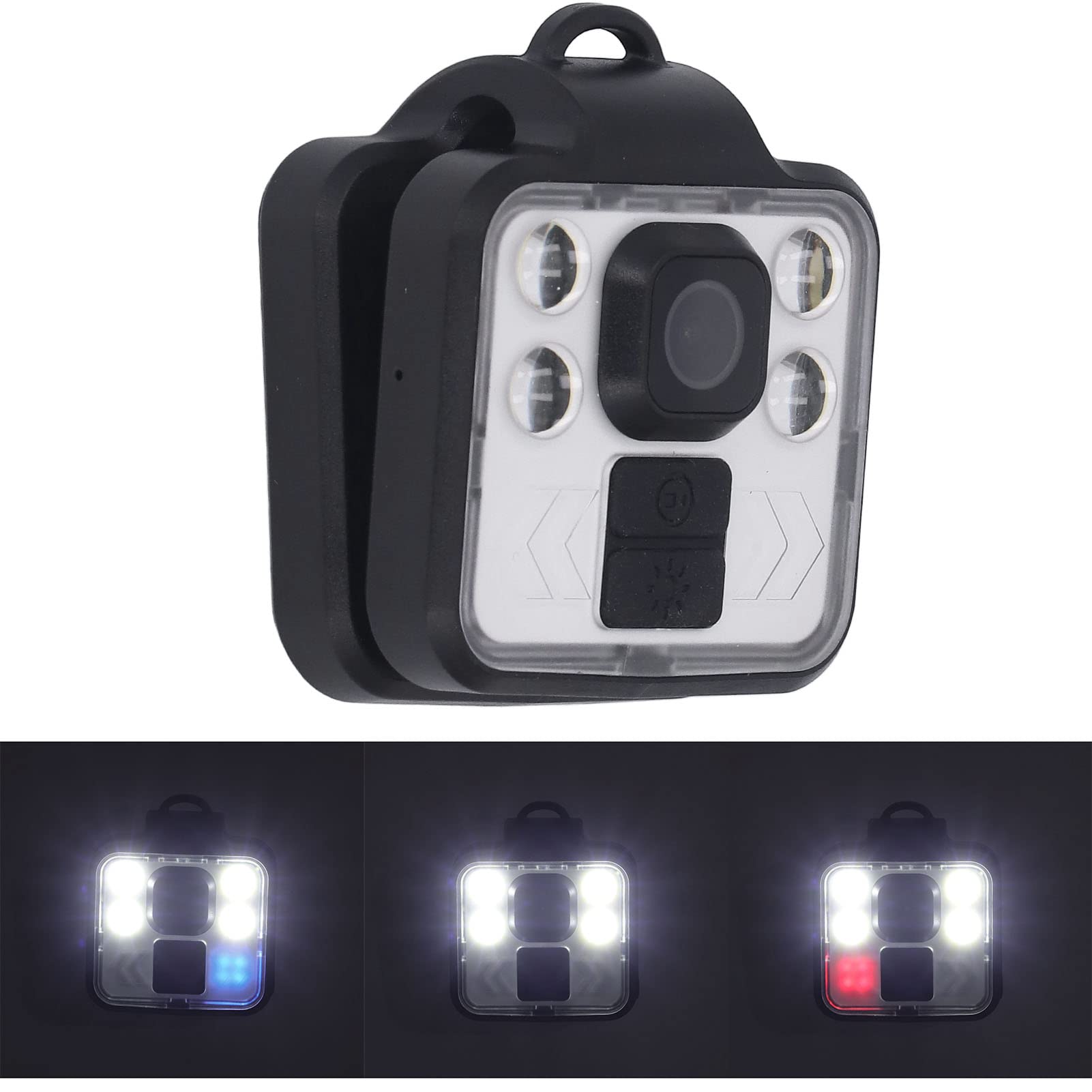 1080P HD Body Camera with LED Light, IP65 Waterproof Wearable Camera for Law Enforcement, Security, Cycling & Outdoor Activities - Perfect for Police, Bikers & Nighttime Recording