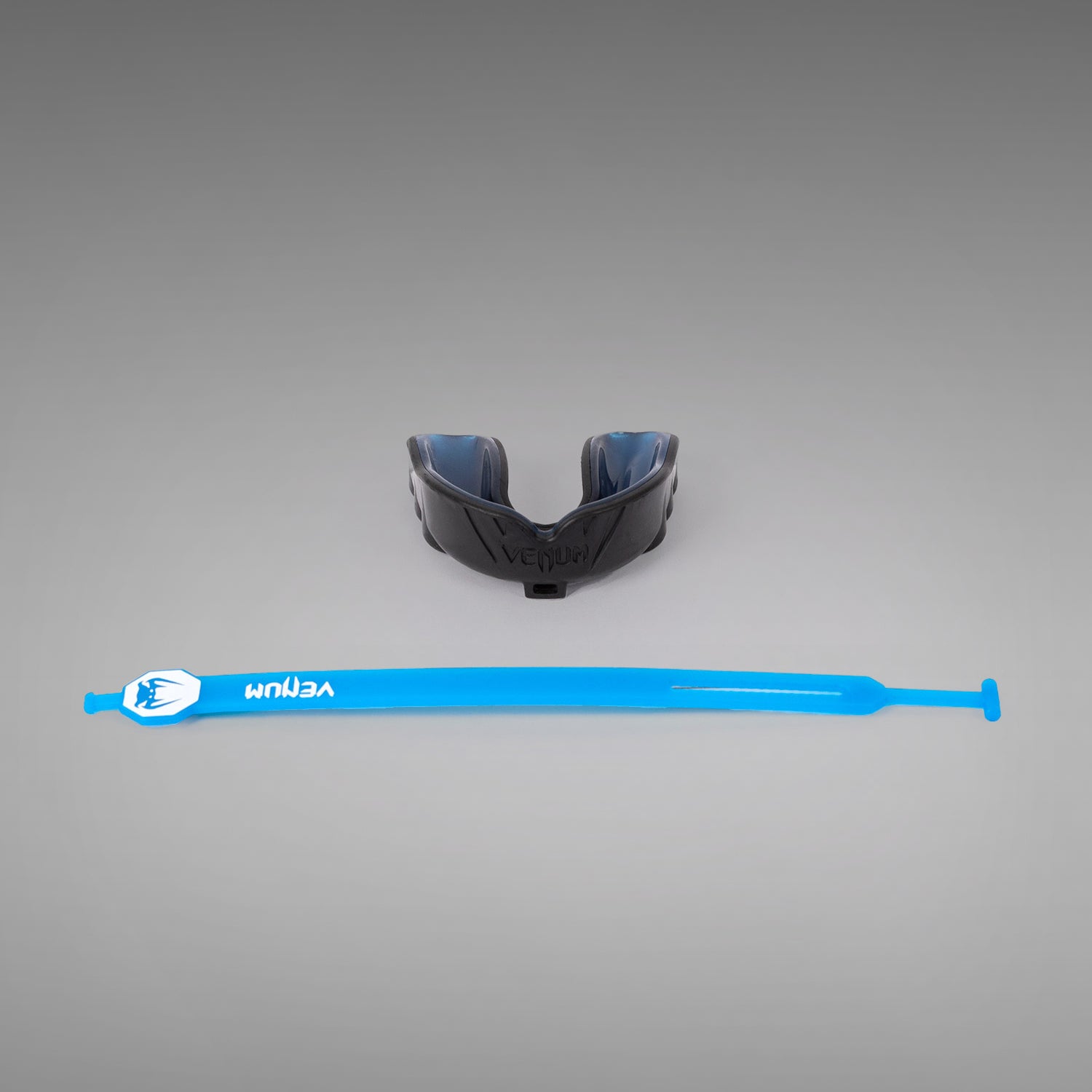 Venum Challenger Mouthguard - Strap or Strapless Options - Black & Blue - Perfect for Boxing, MMA, and Contact Sports Protection