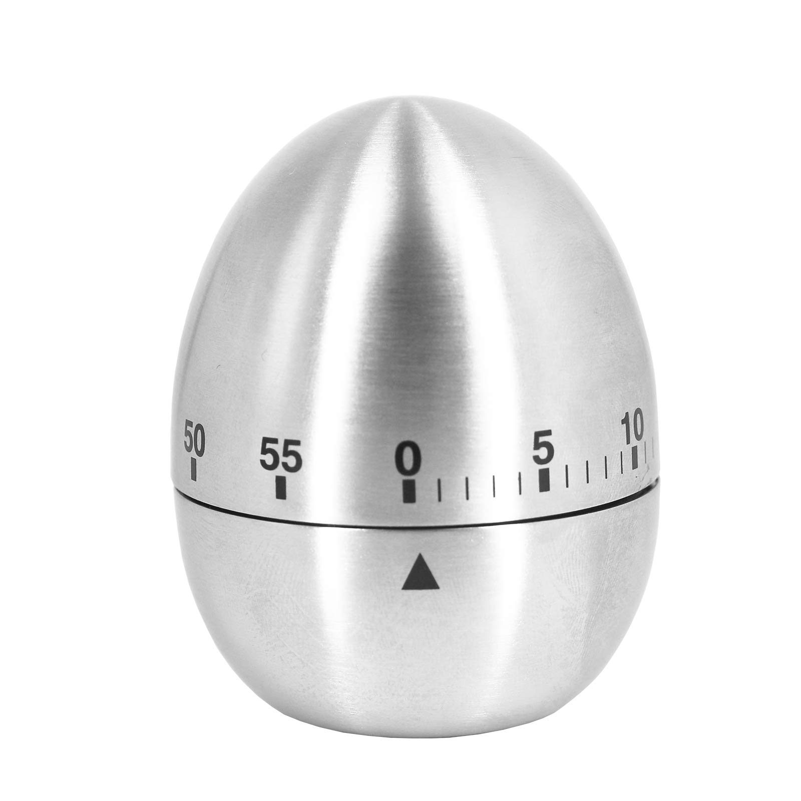 **Stainless Steel Mechanical Egg Kitchen Timer - Manual Countdown Cooking Timer with Loud Alarm for Baking, Kids Cooking & Kitchen Use**    *(Use Cases: Perfect for baking, meal prep, kids' cooking classes, and kitchen time management.)*
